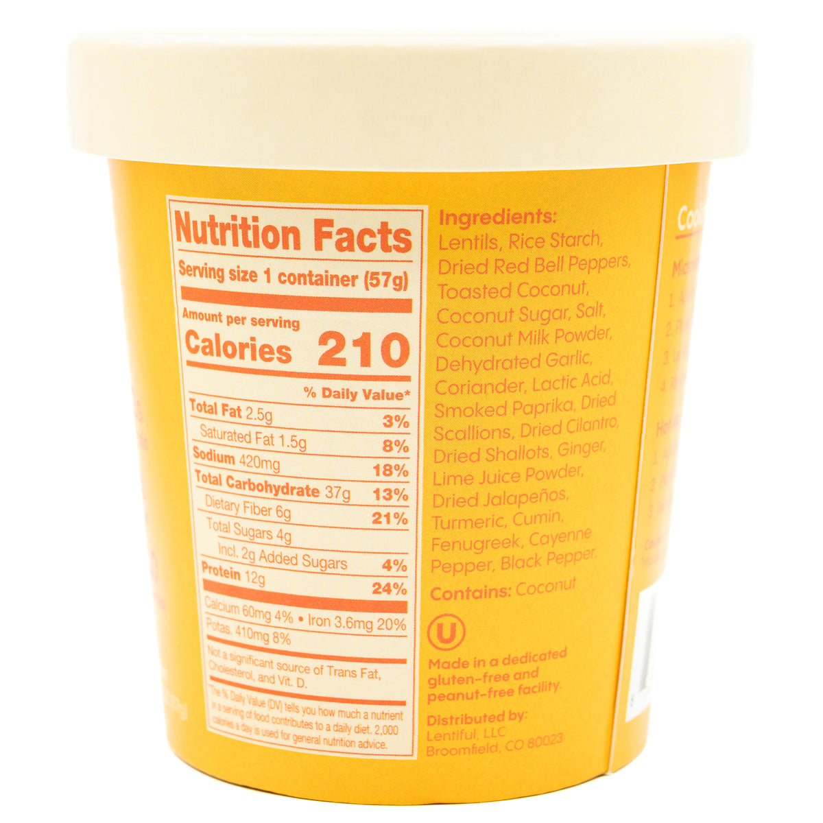 Lentiful Instant Lentils Thai Coconut