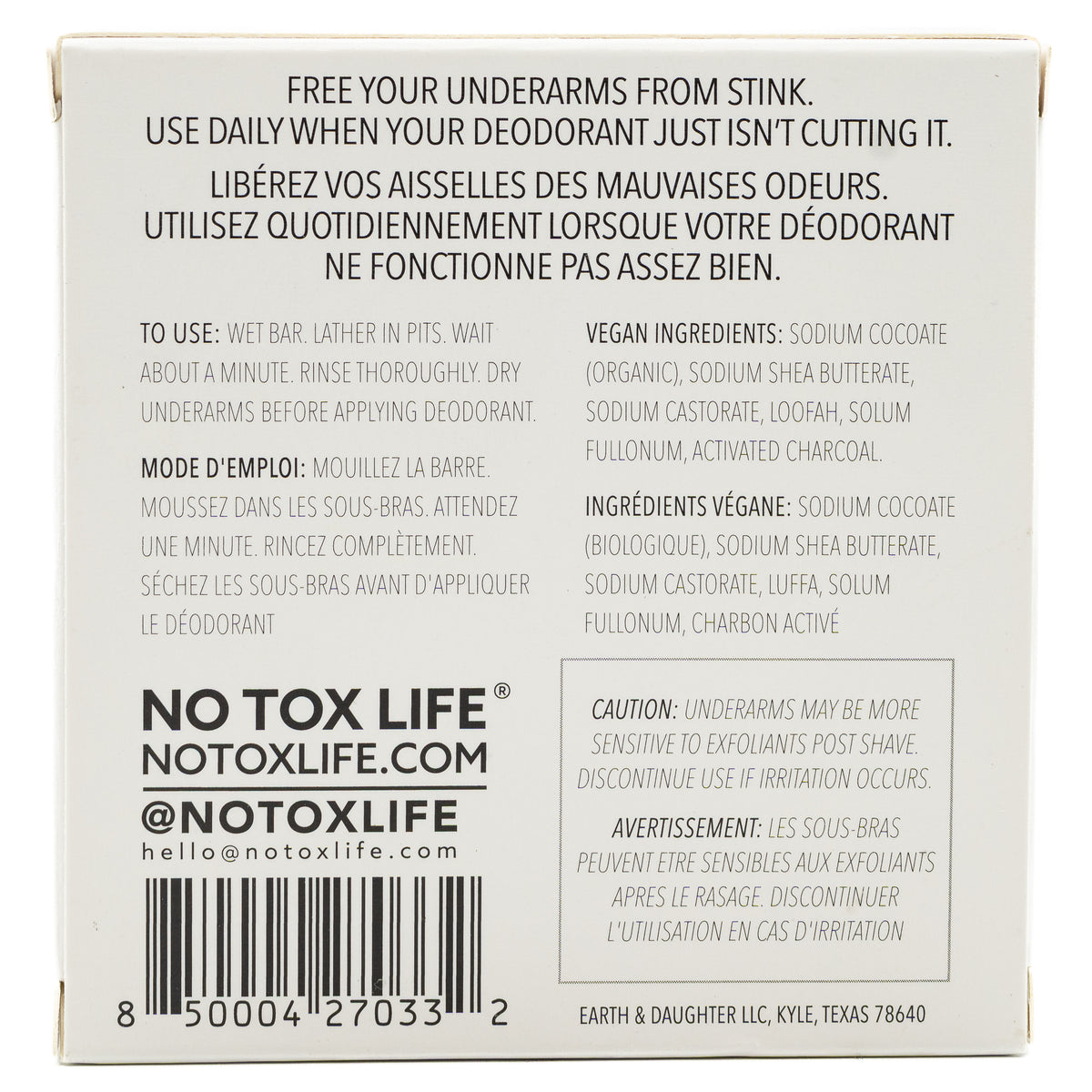 No Tox Life Underarm Detox Bar