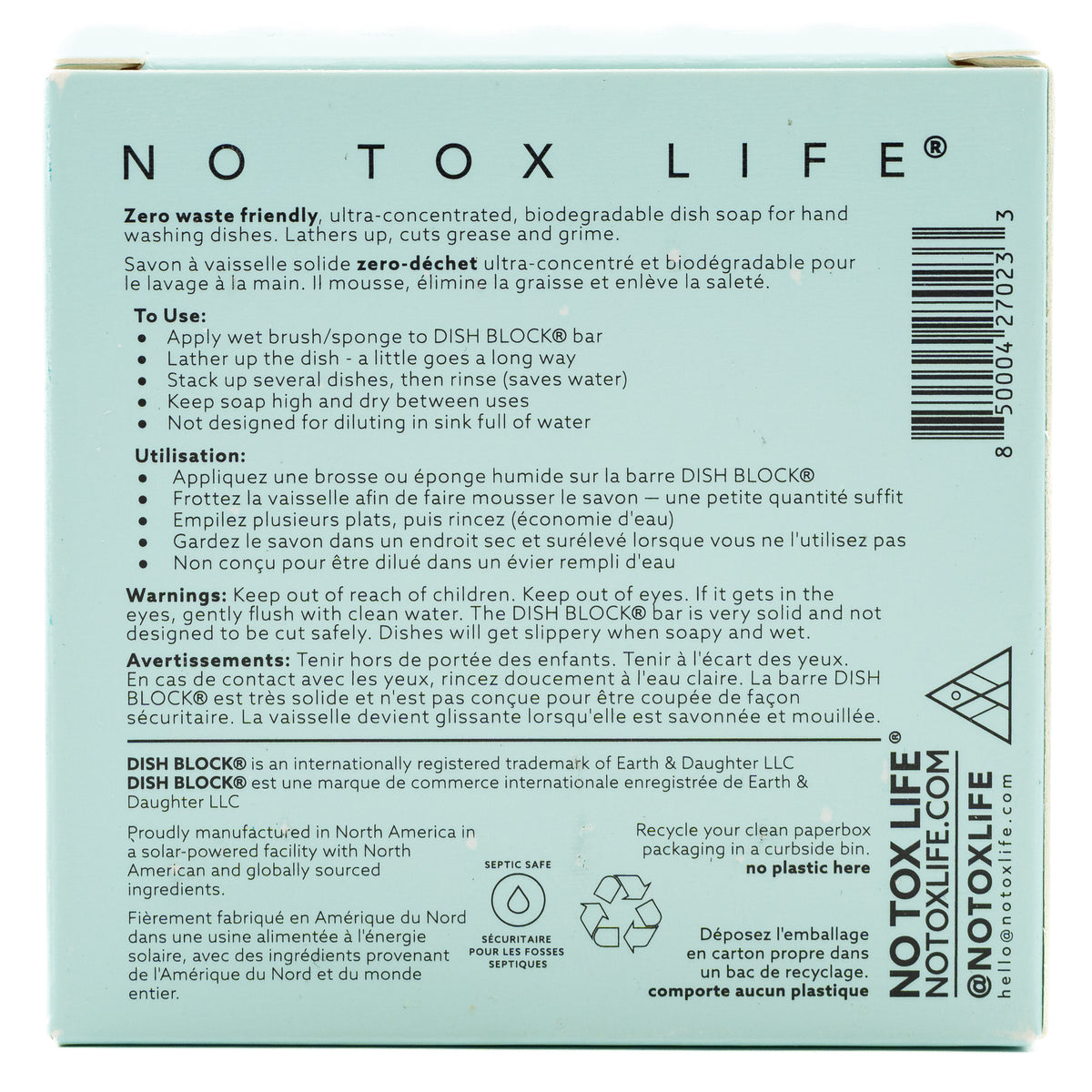 No Tox Life Dish Washing Block (In Box)