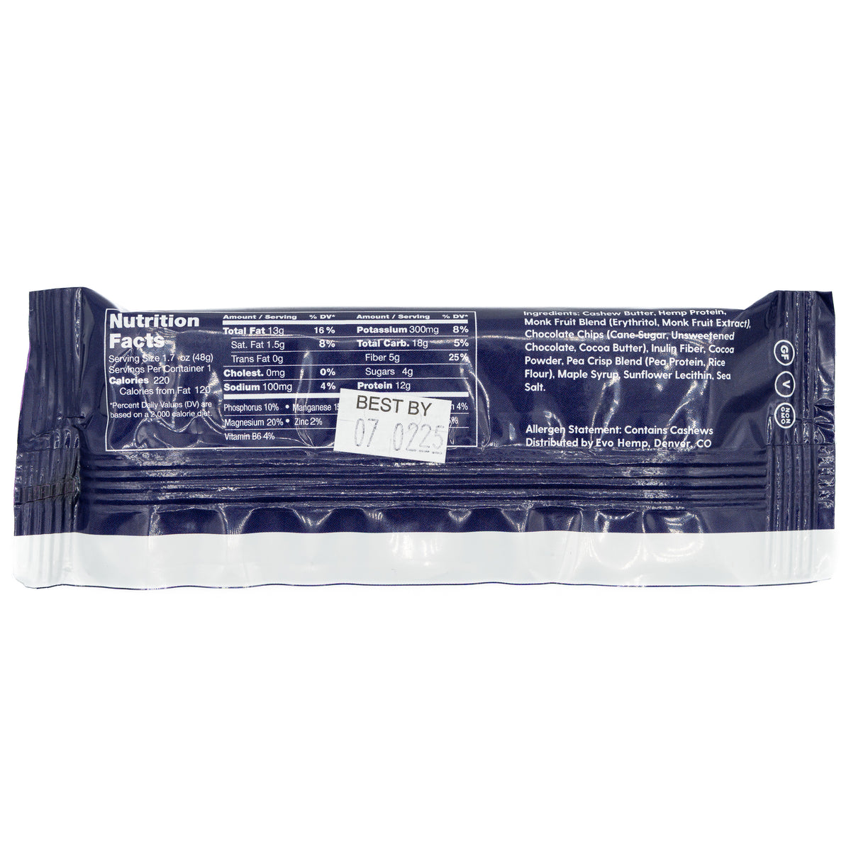 Evo Hemp Protein Bar Brownie