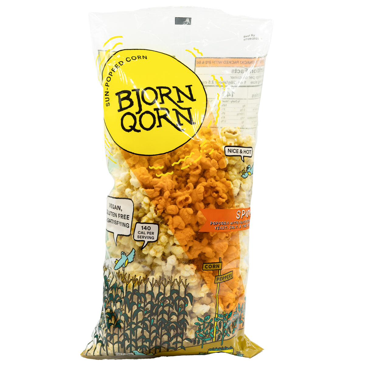 Bjorn Qorn Popcorn Spicy