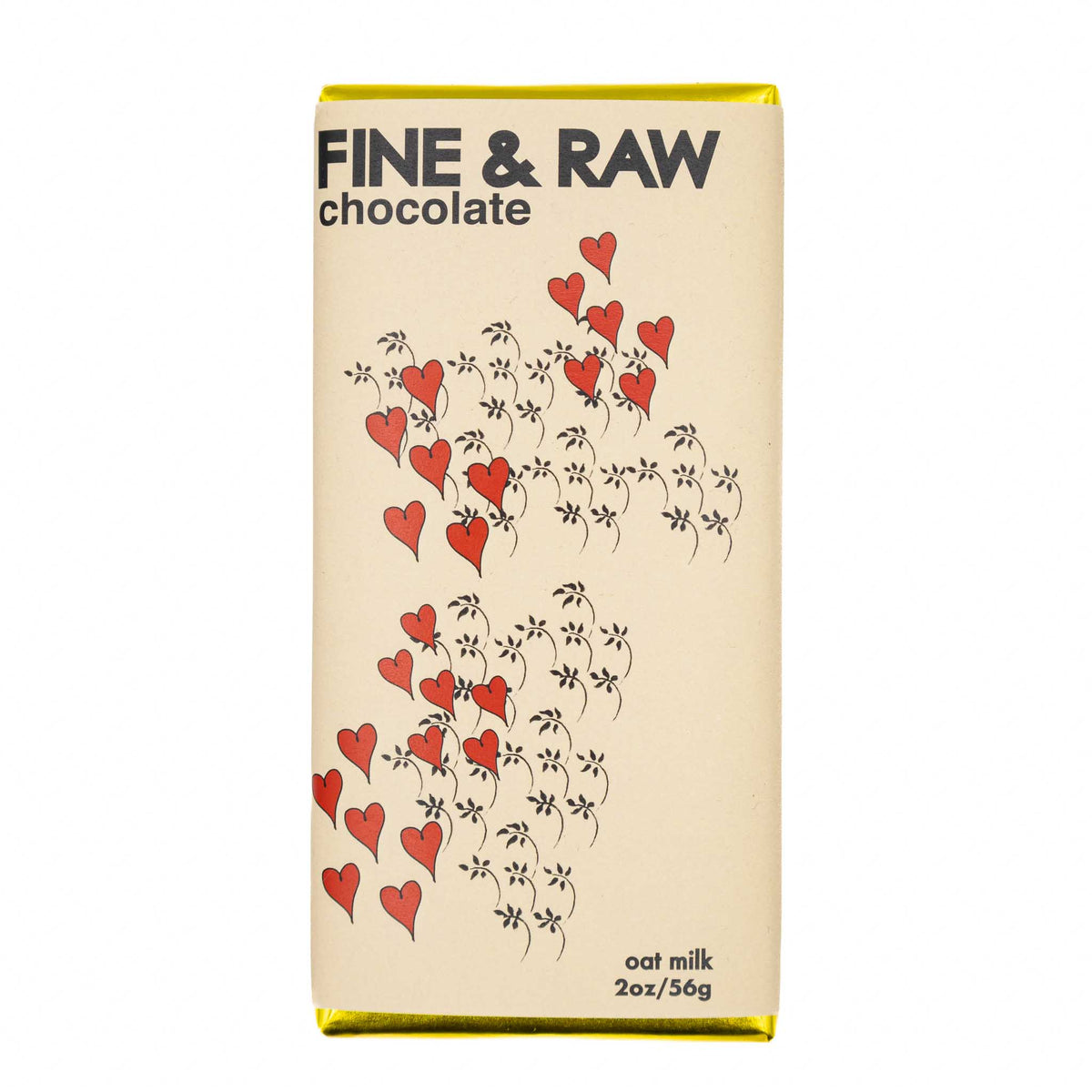 Fine &amp; Raw Valentines Chocolate Bar Oat Milk