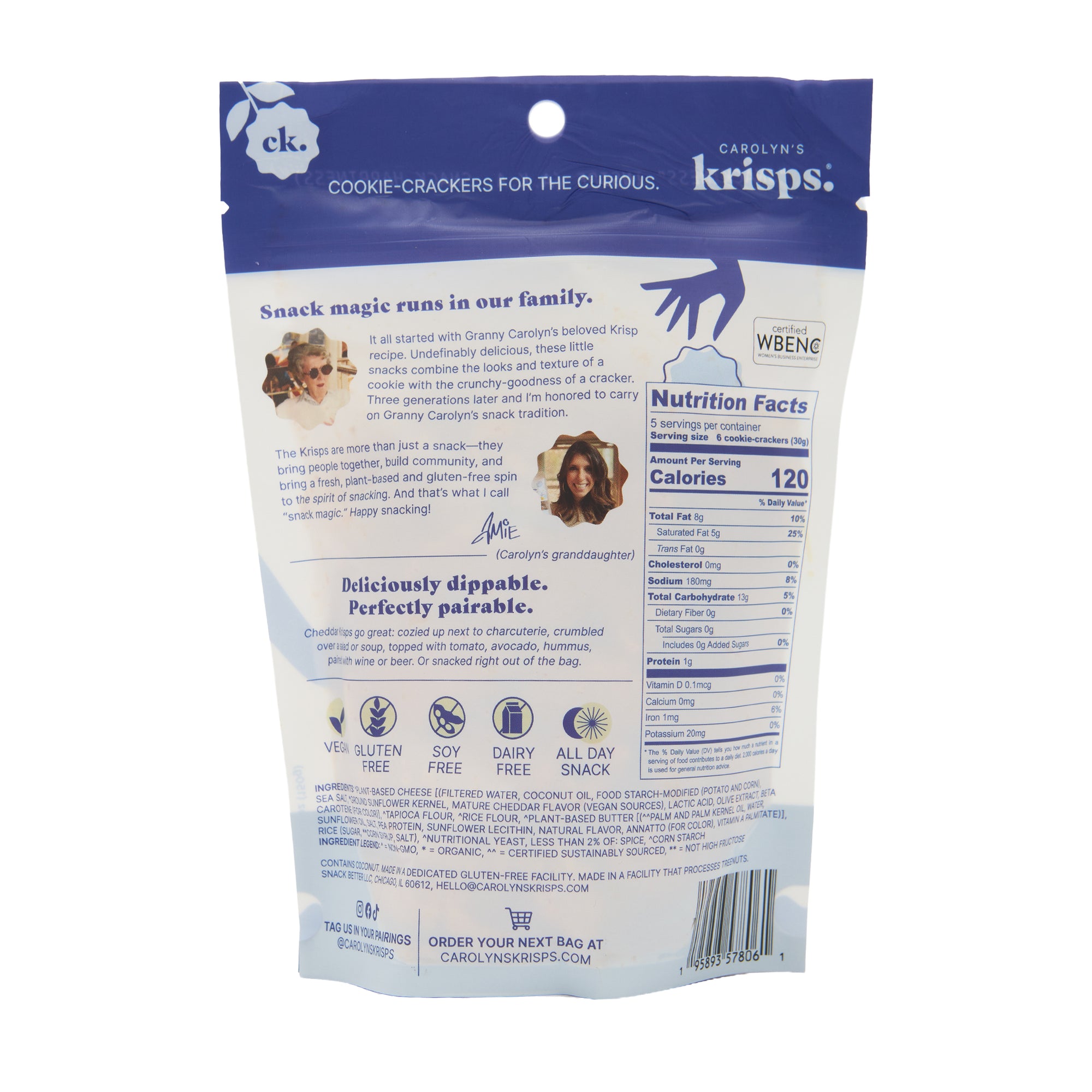 Carolyns Krisps Cheddar