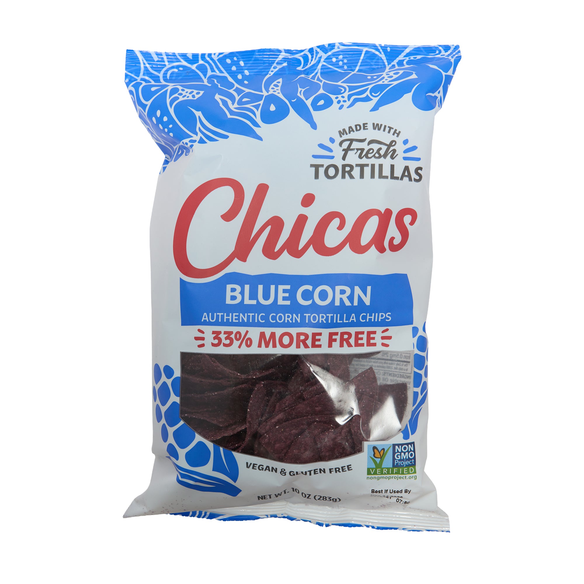 Chicas Tortilla Chips Blue Corn