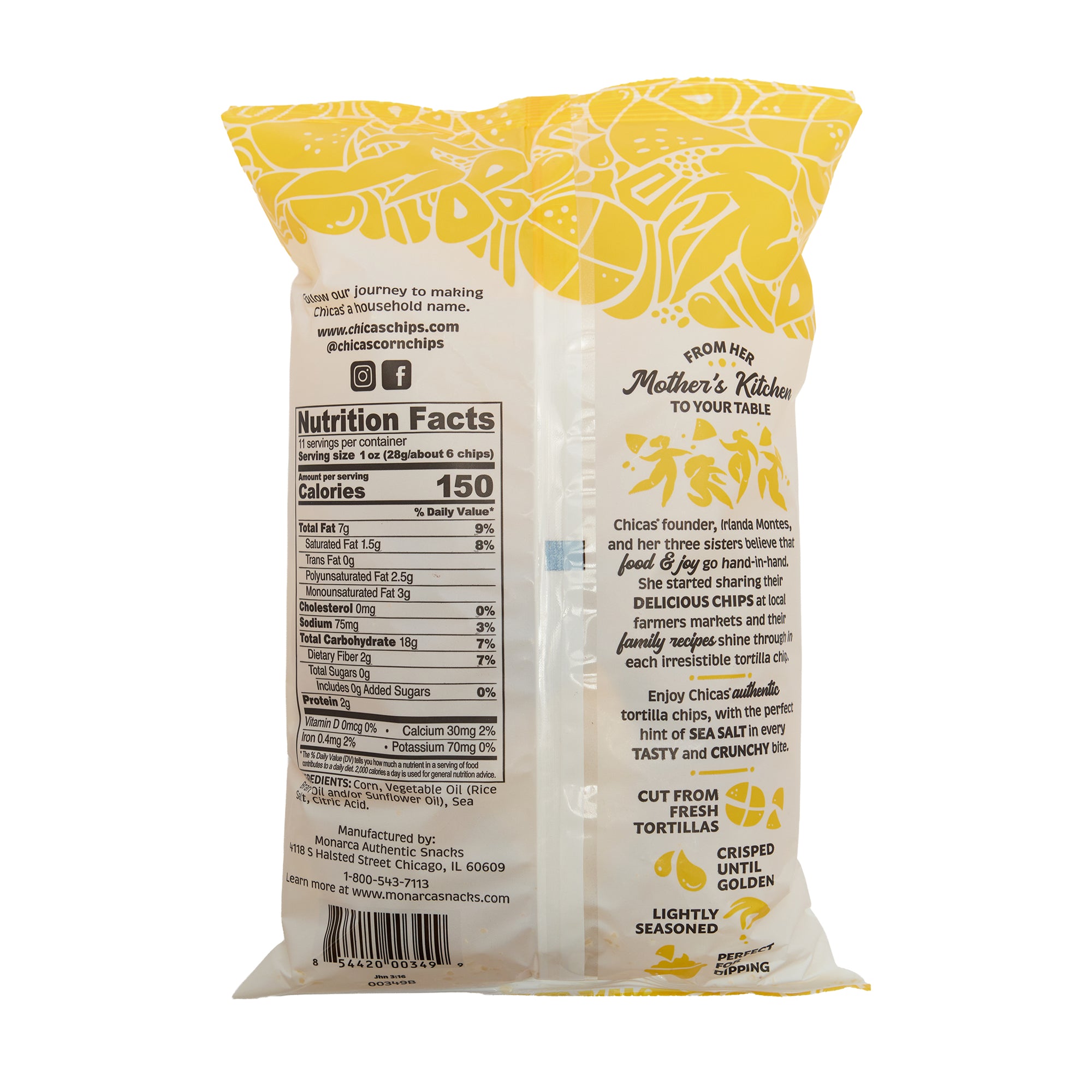 Chicas Tortilla Chips Corn