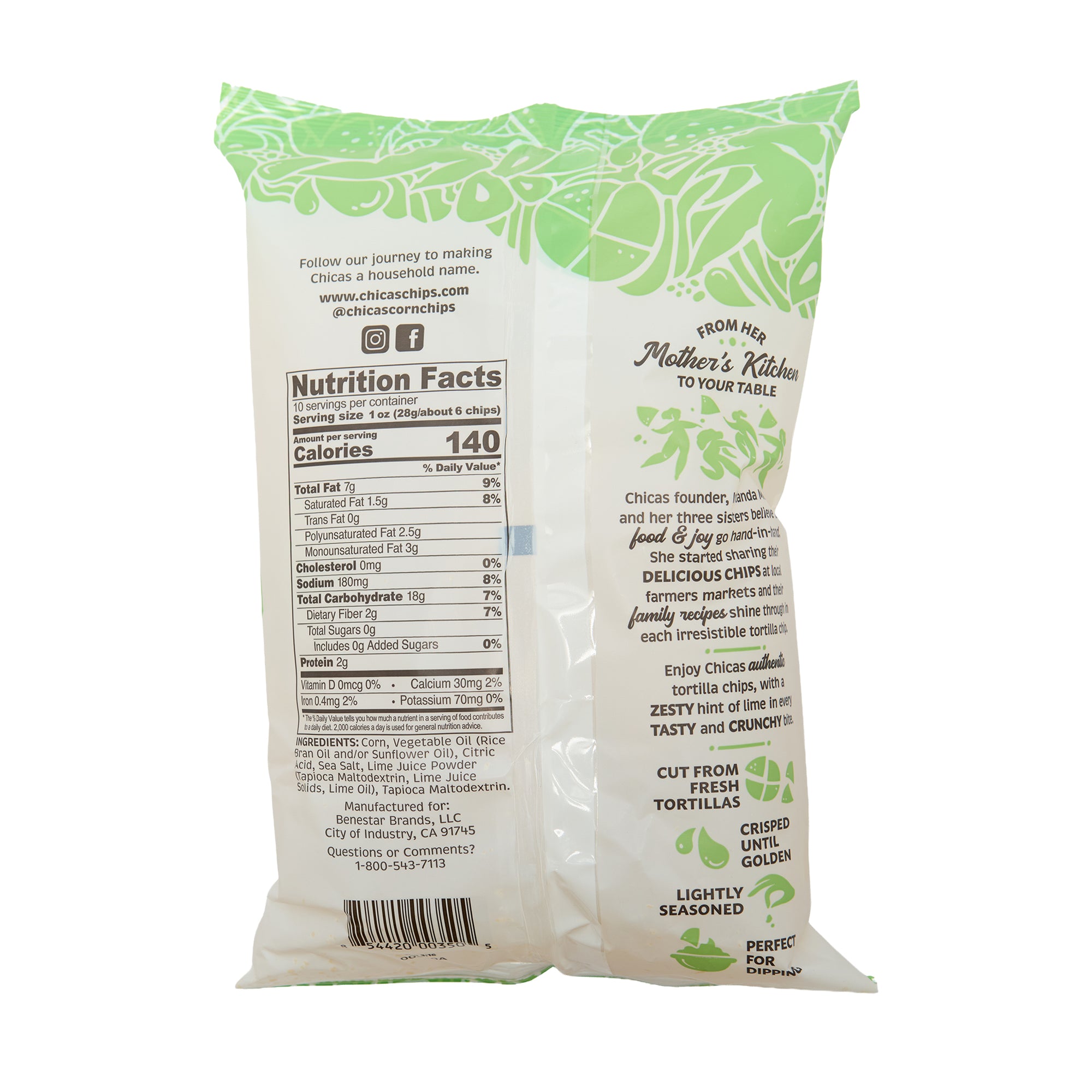 Chicas Tortilla Chips Lime