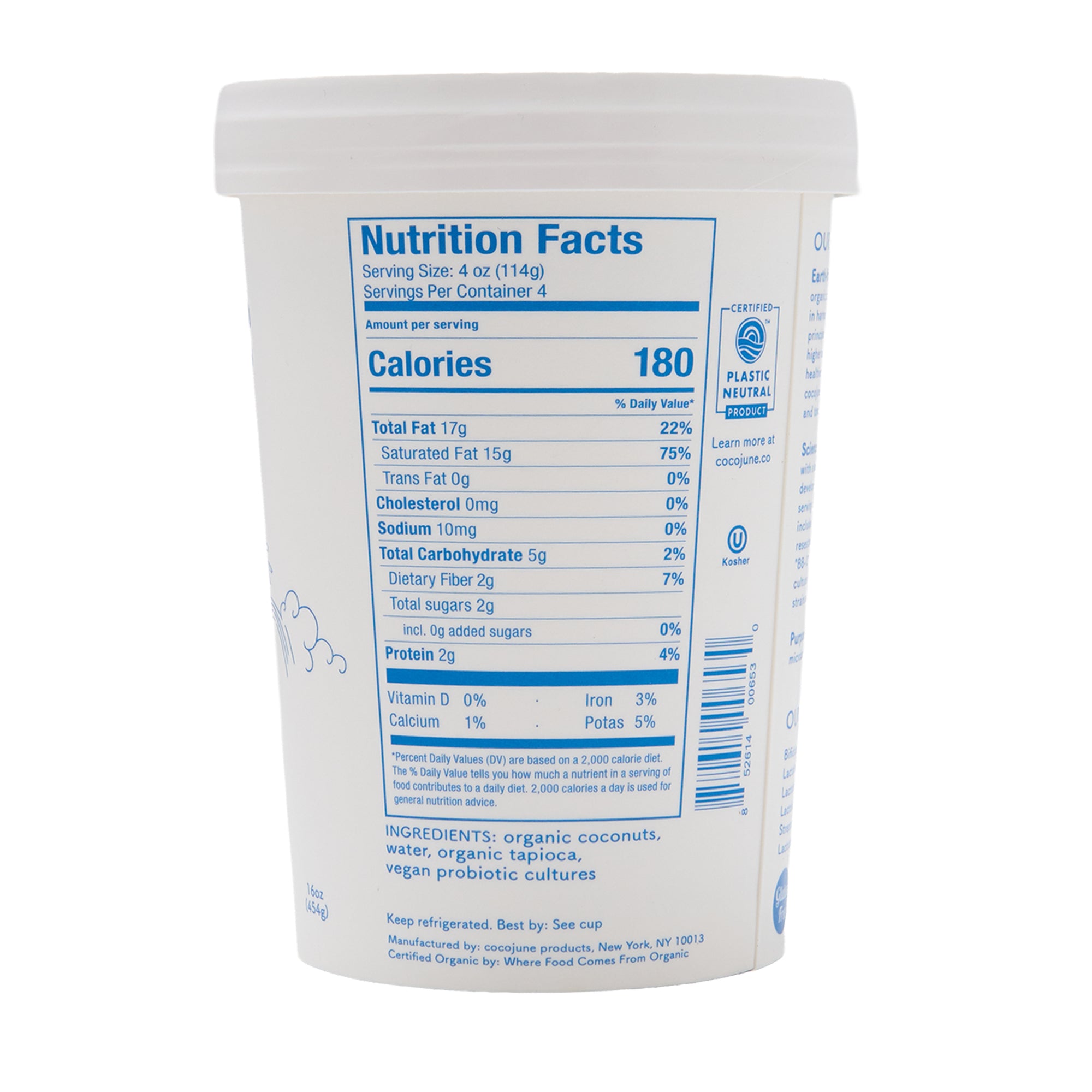 Cocojune Yogurt Greek Plain Large