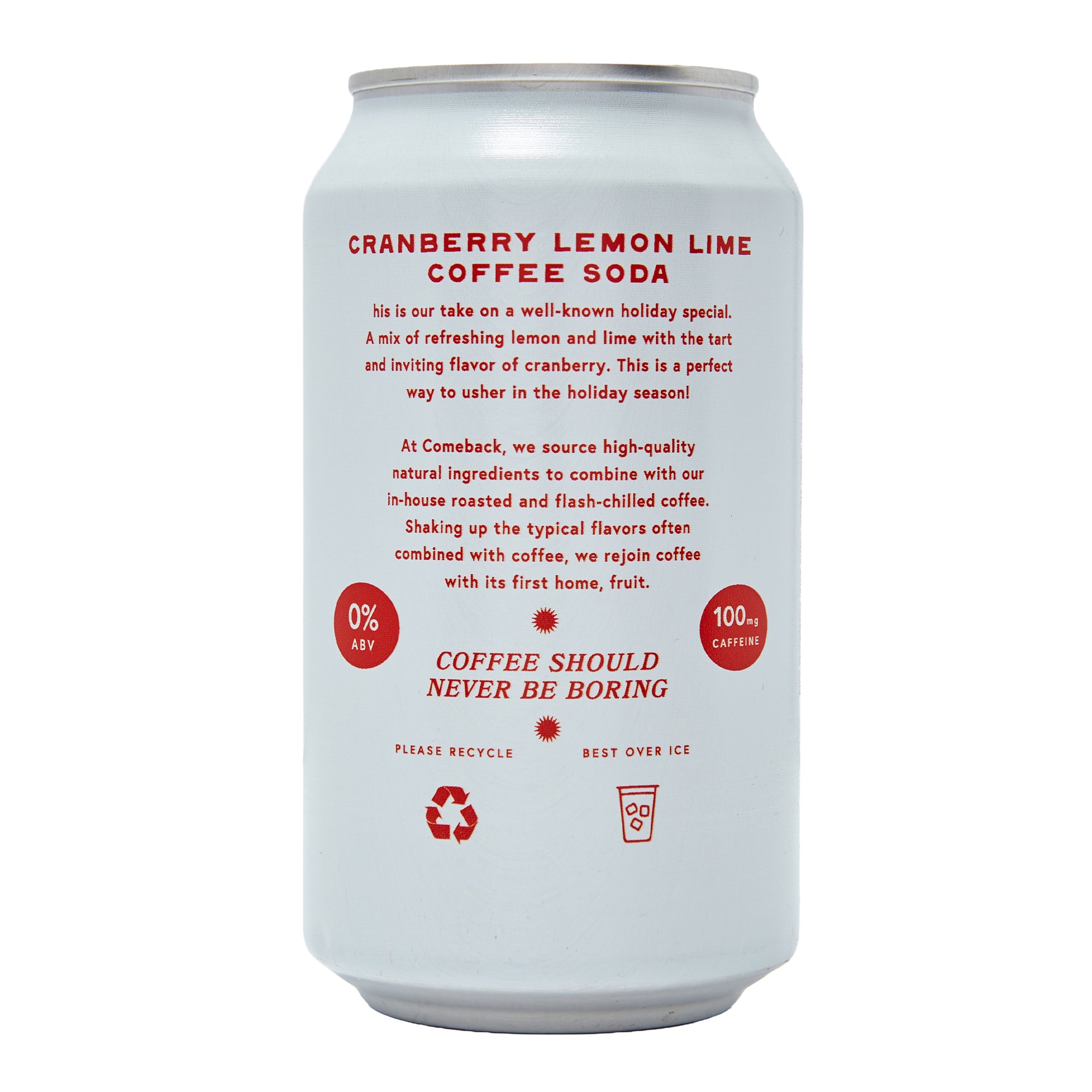 Comeback Soda Cranberry Lemon Lime