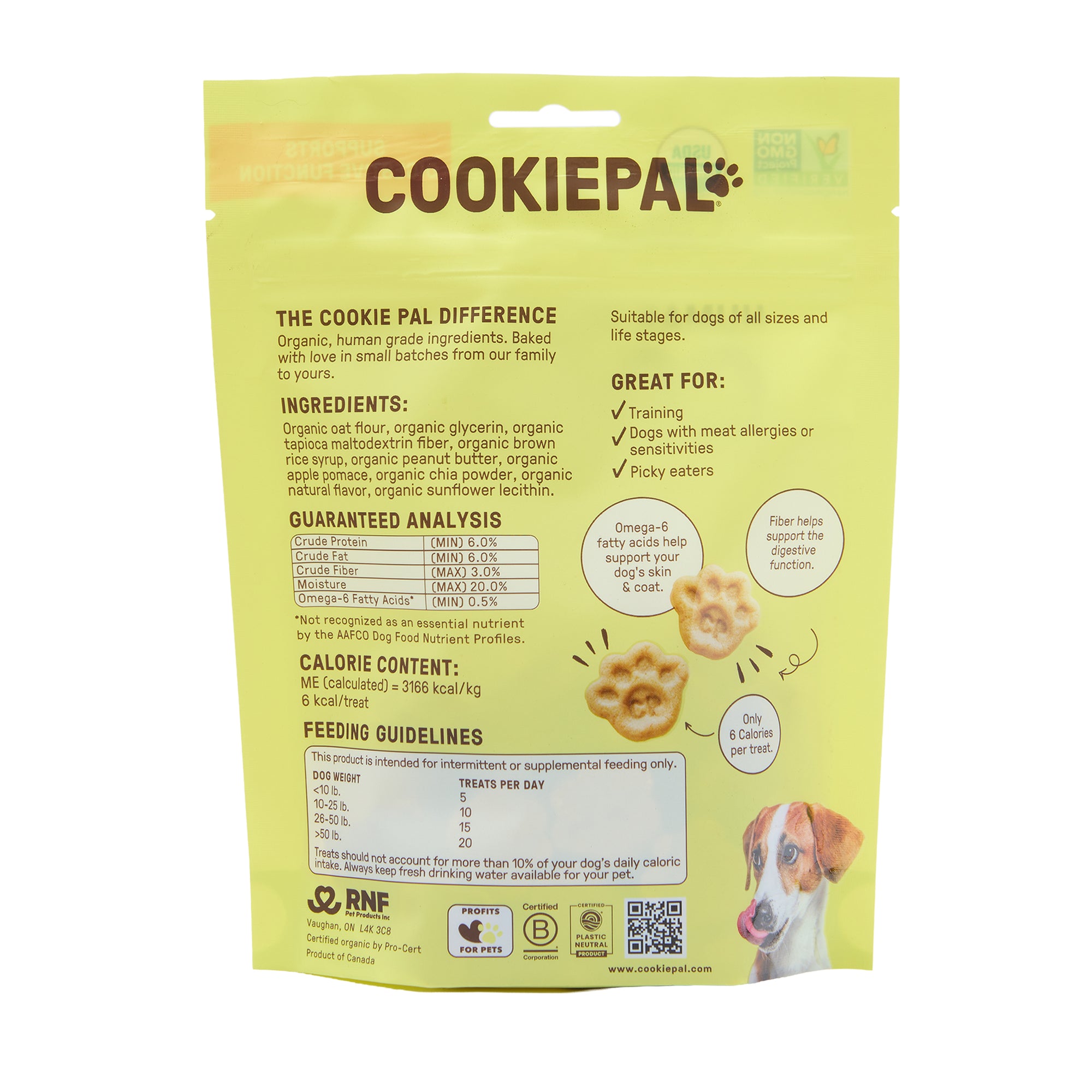 Cookie Pal Dog Treat Soft Bite Peanut Butter Apple