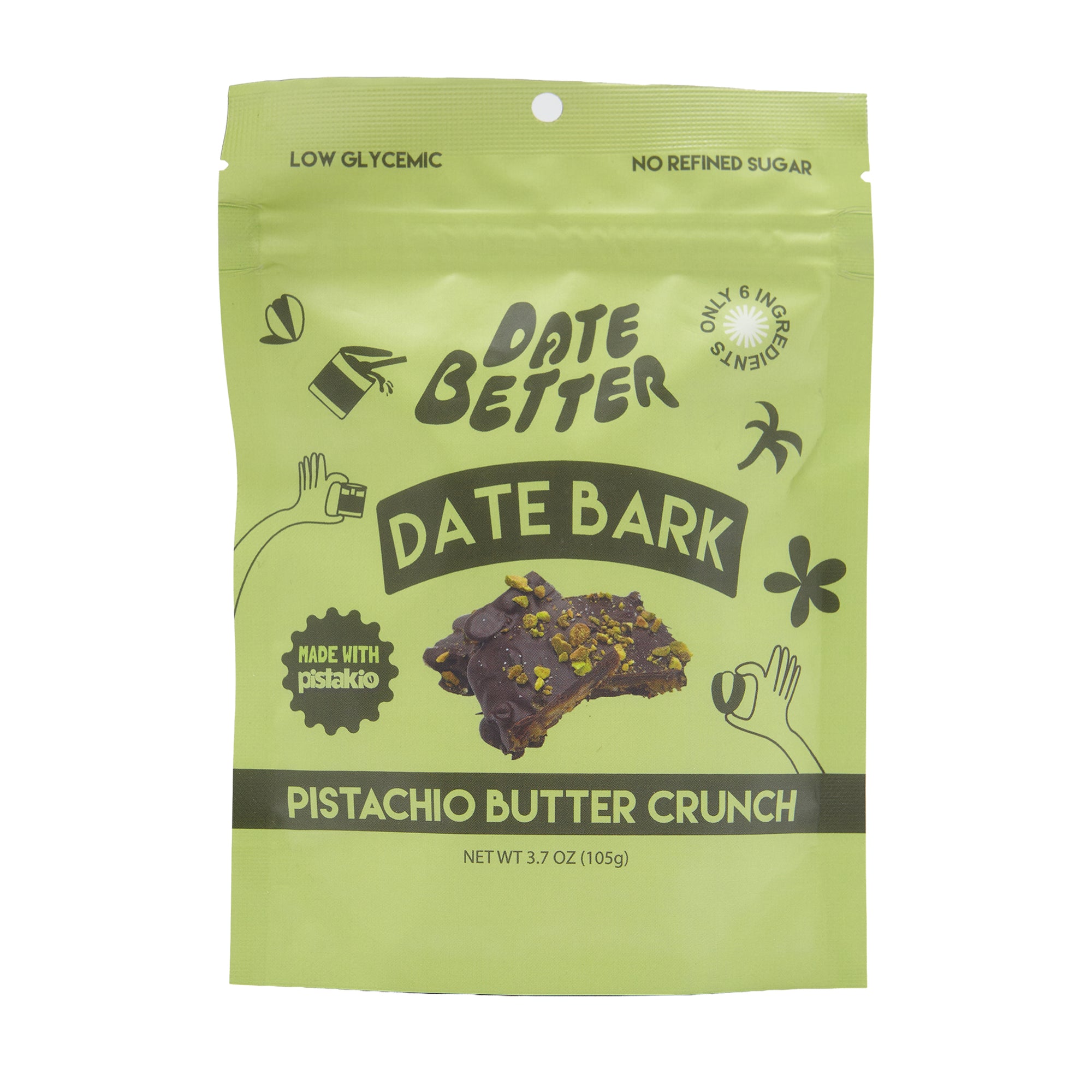 Date Better Snacks Pistachio Date Bark