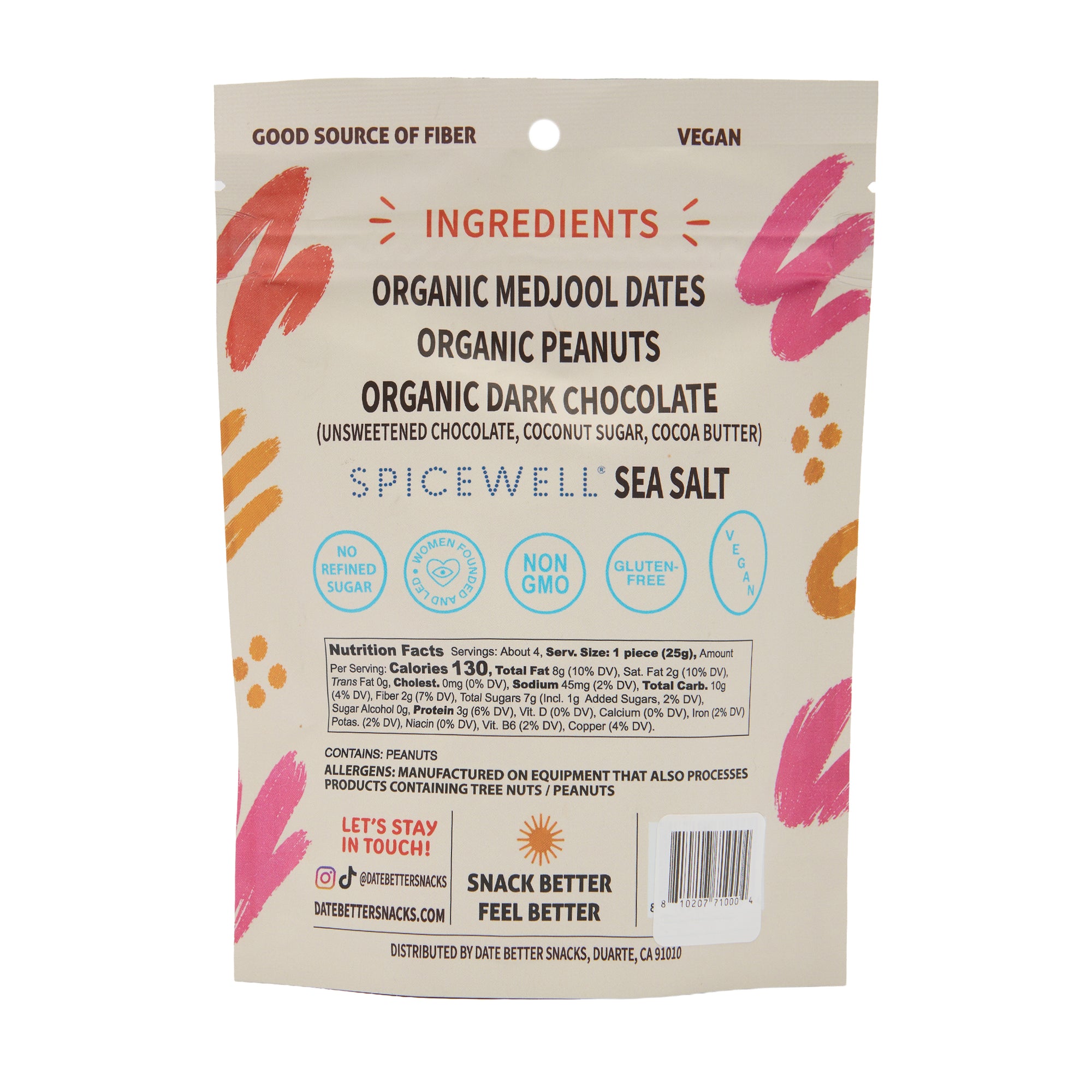 Date Better Snacks Peanut Butter Date Bark