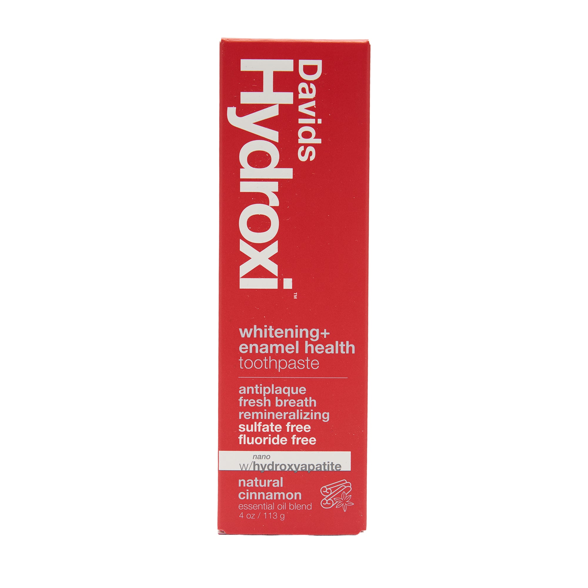 Davids Natural Toothpaste Whitening + Enamel Health Cinnamon