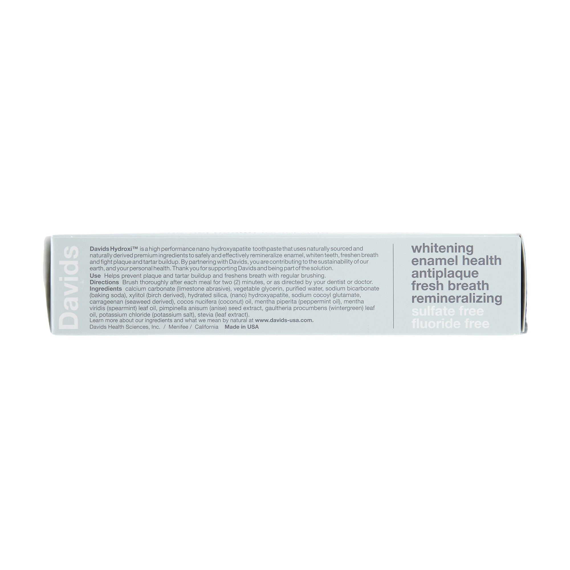 Davids Natural Toothpaste Whitening Peppermint