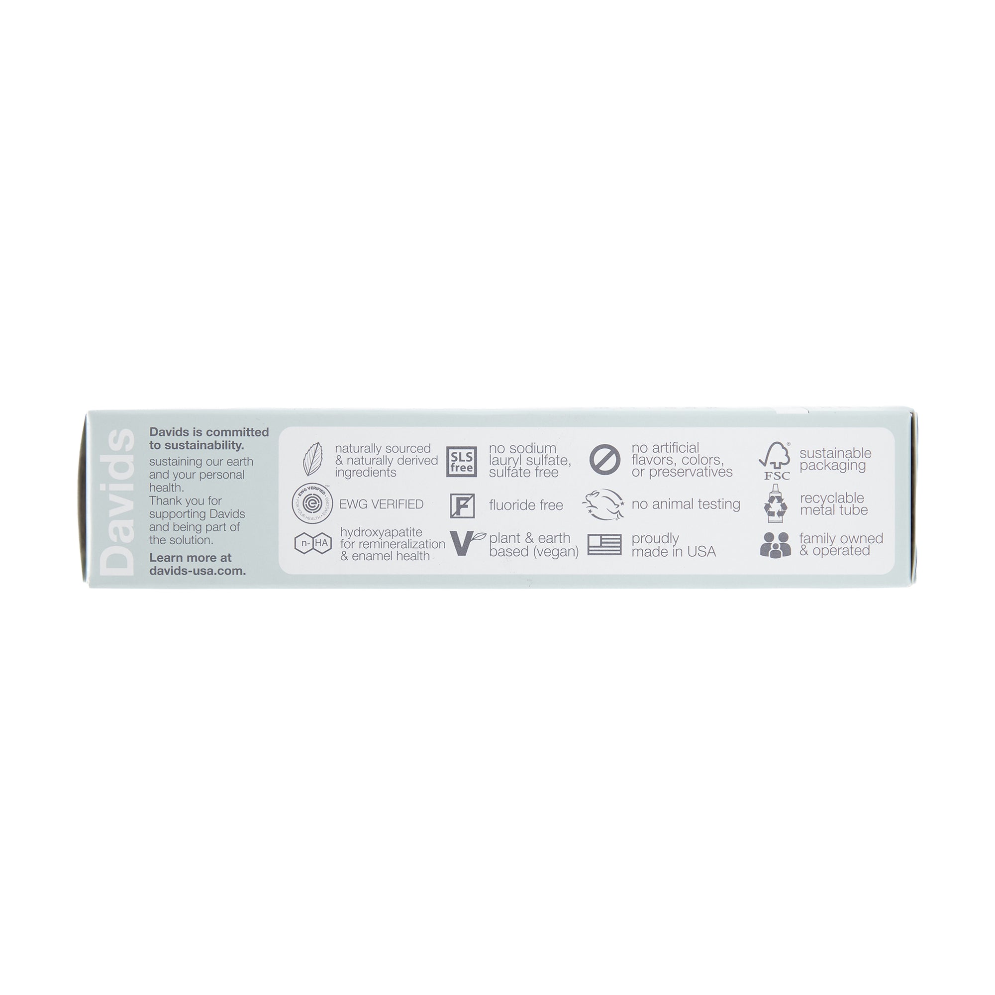 Davids Natural Toothpaste Whitening Peppermint