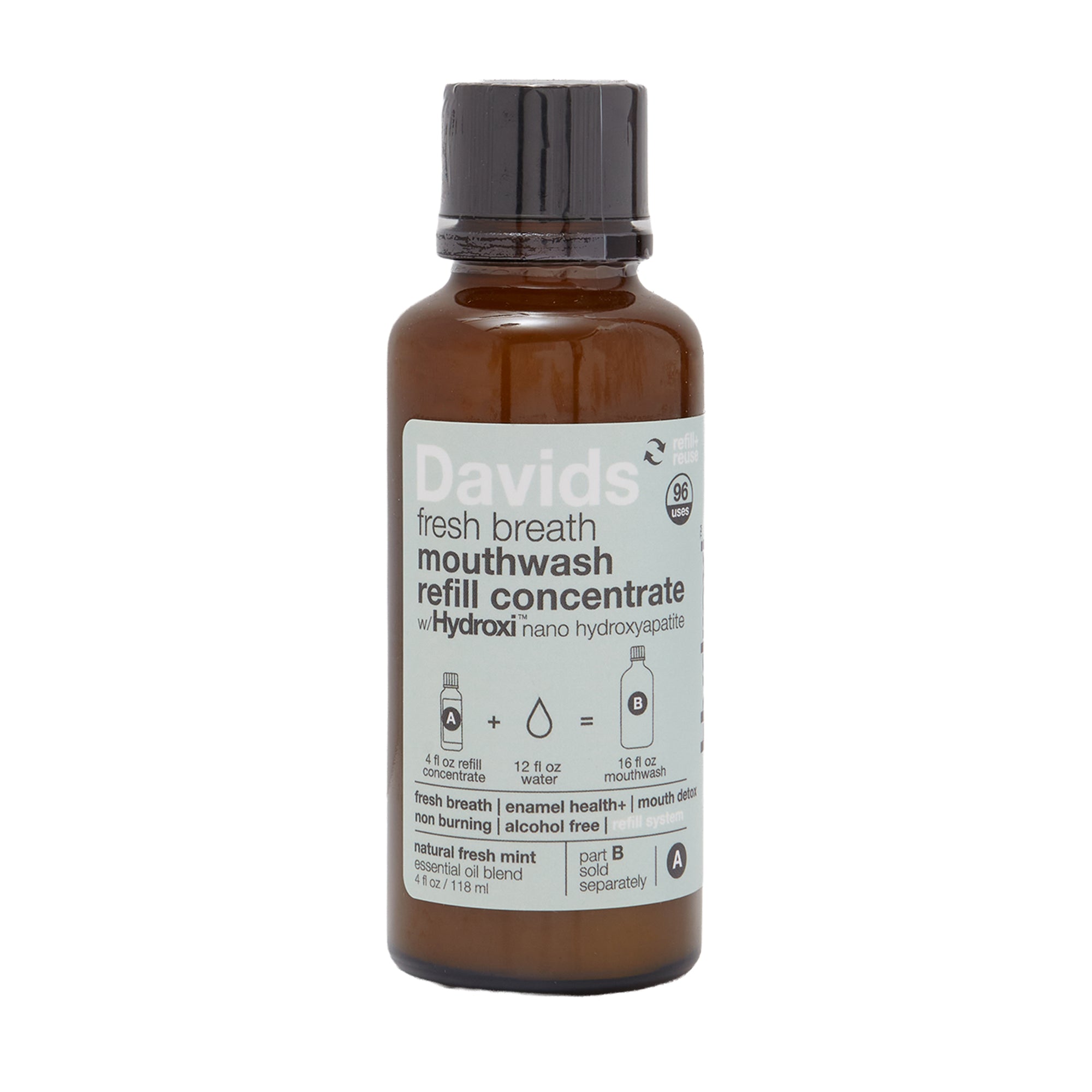 Davids Natural Mouthwash Mint REFILL