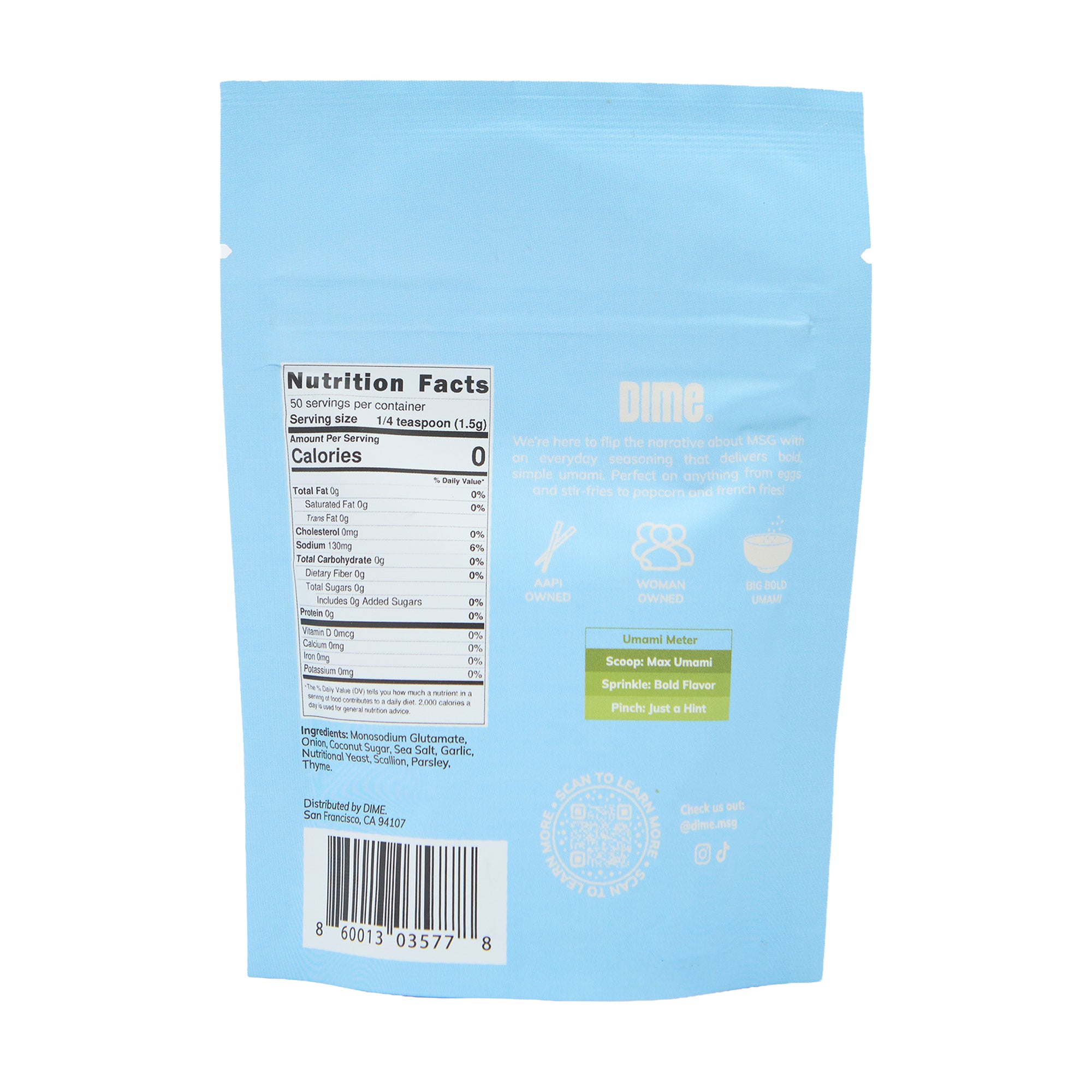 Dime MSG Seasoning Scallion Ranch