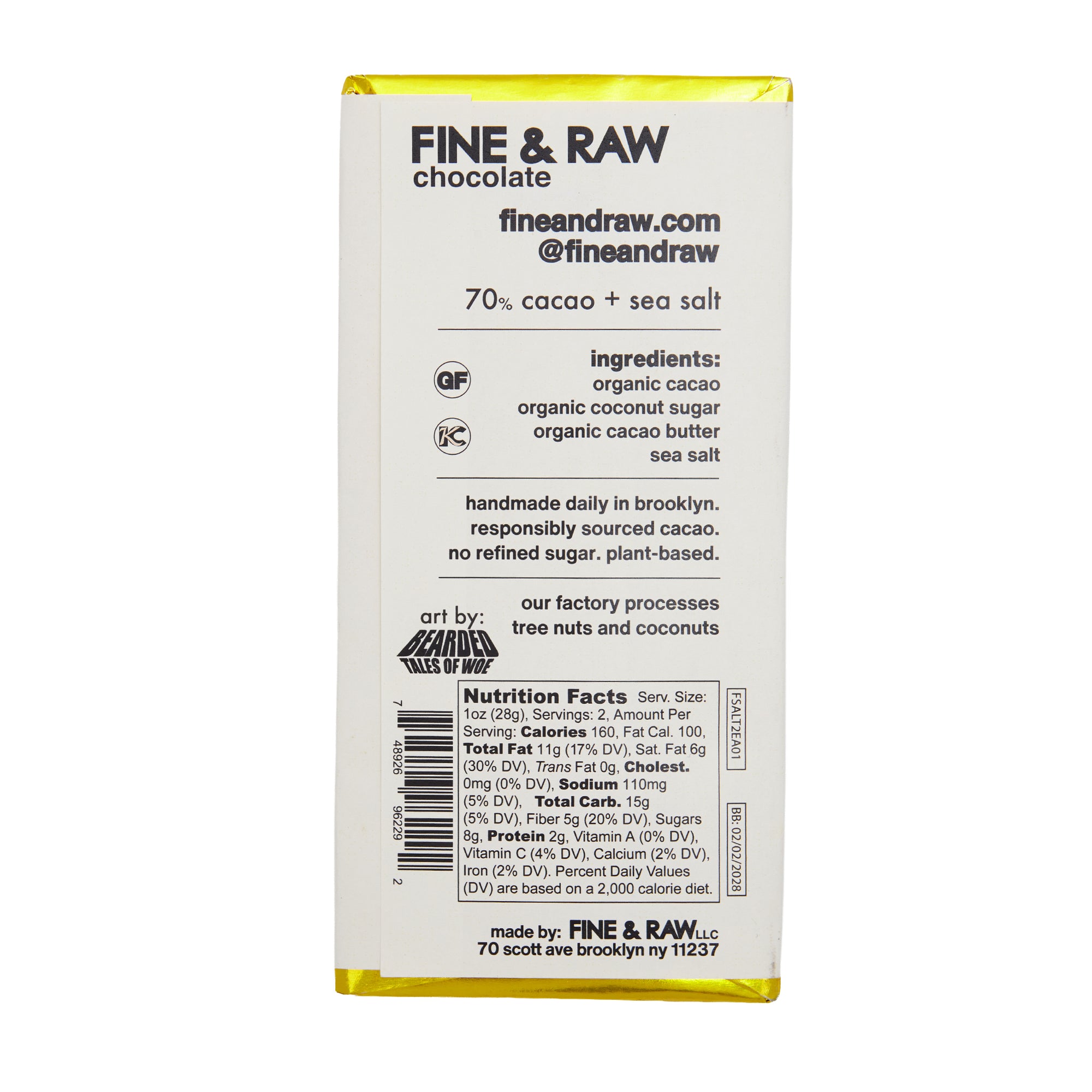 Fine & Raw Easter Bar Sea Salt