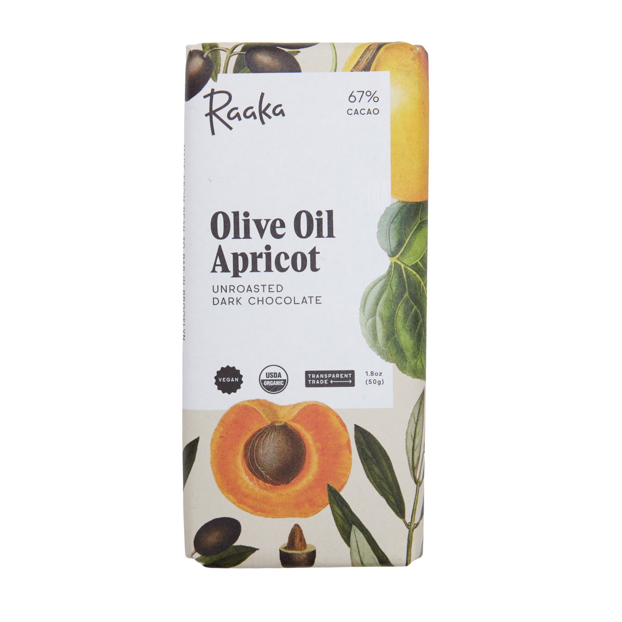 Raaka Chocolate Bar Olive Oil Apricot