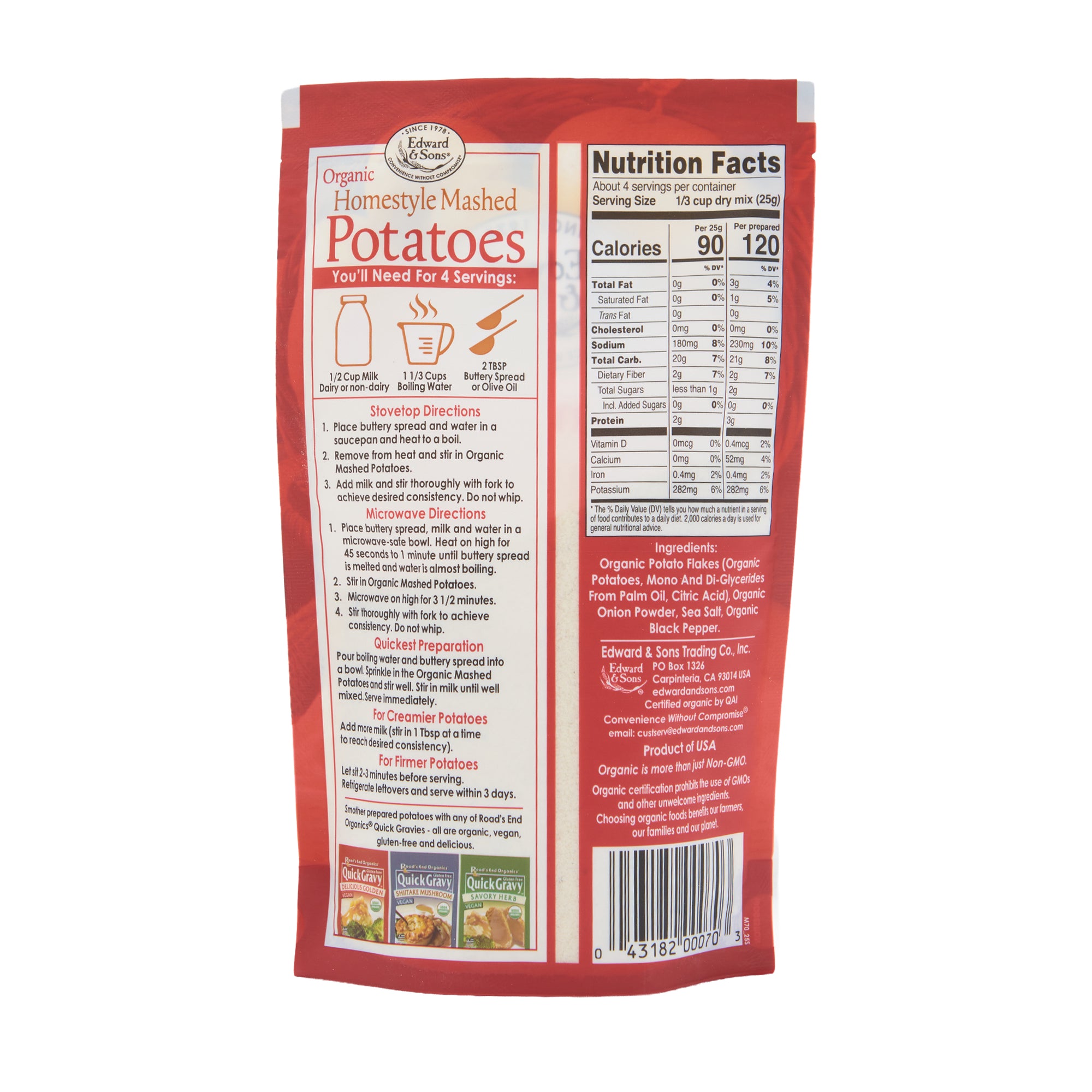 Edward & Sons Homestyle Mashed Potatoes
