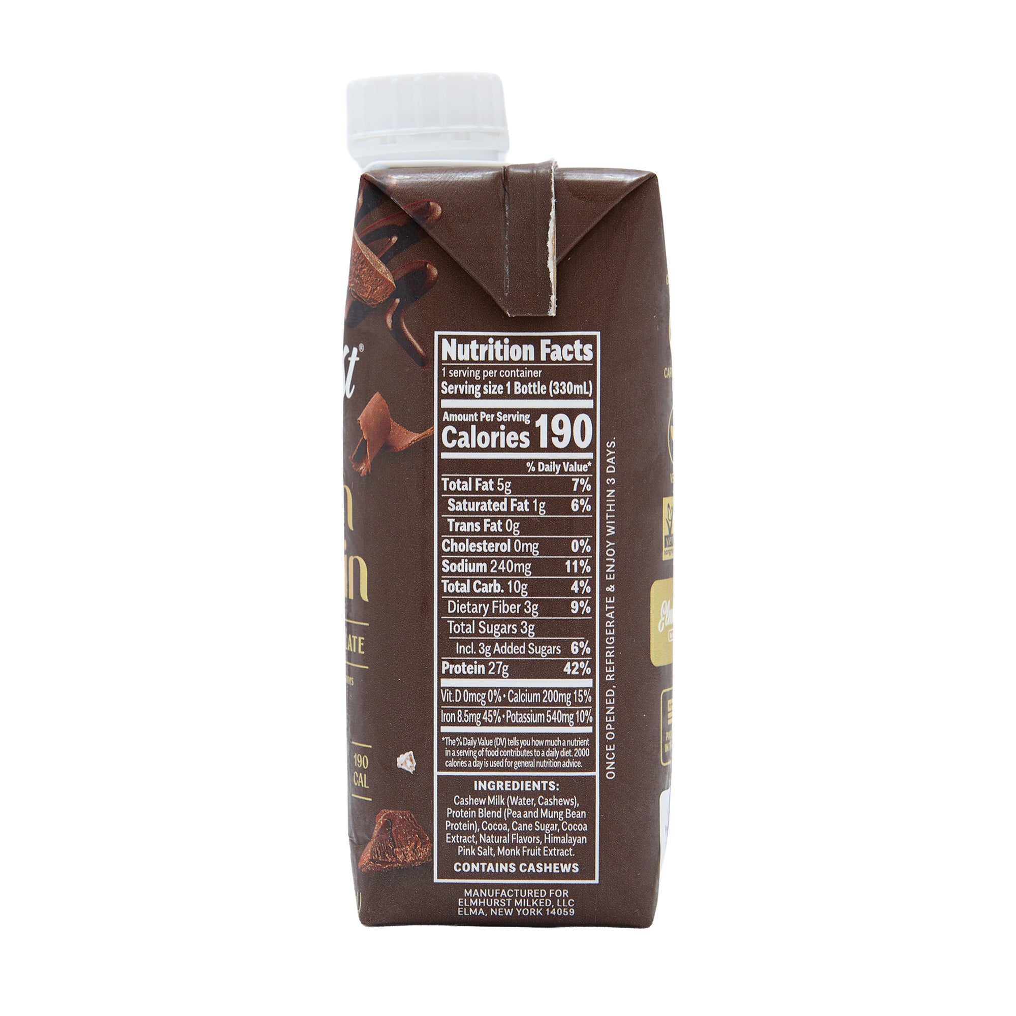 Elmhurst Protein Shake Chocolate Sea Salt