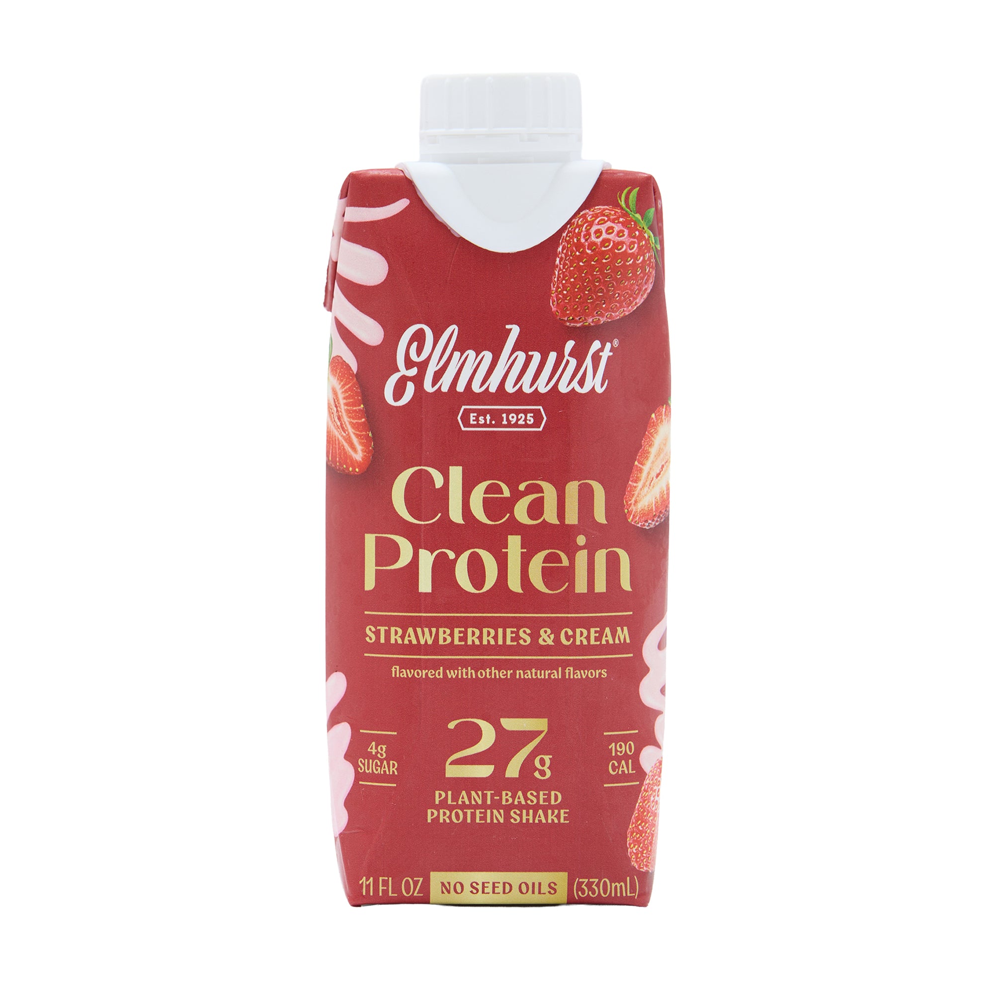 Elmhurst Protein Shake Strawberry Cream