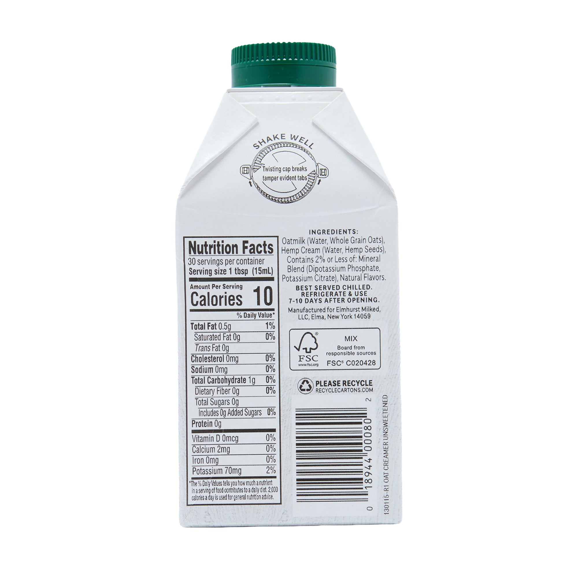 Elmhurst Oat Creamer Unsweetened