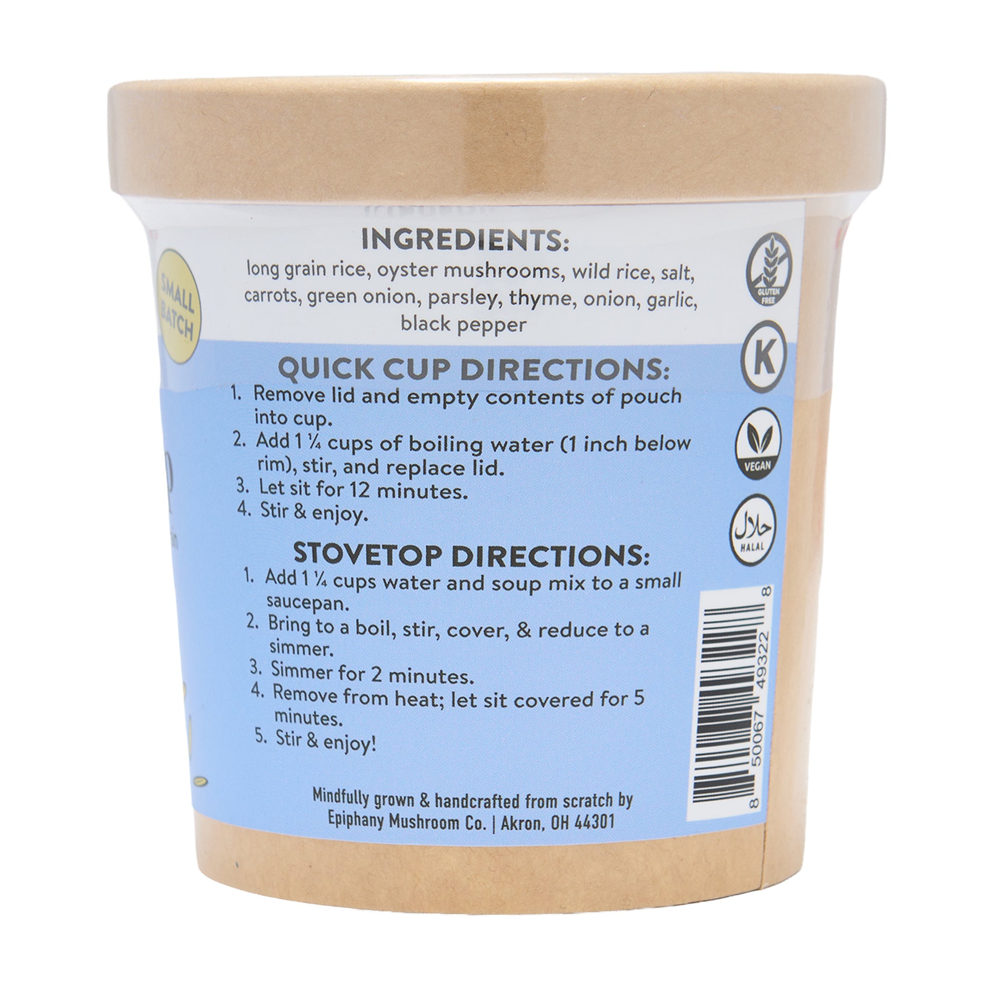 Epiphany Mushroom Co Instant Soup Wild Rice
