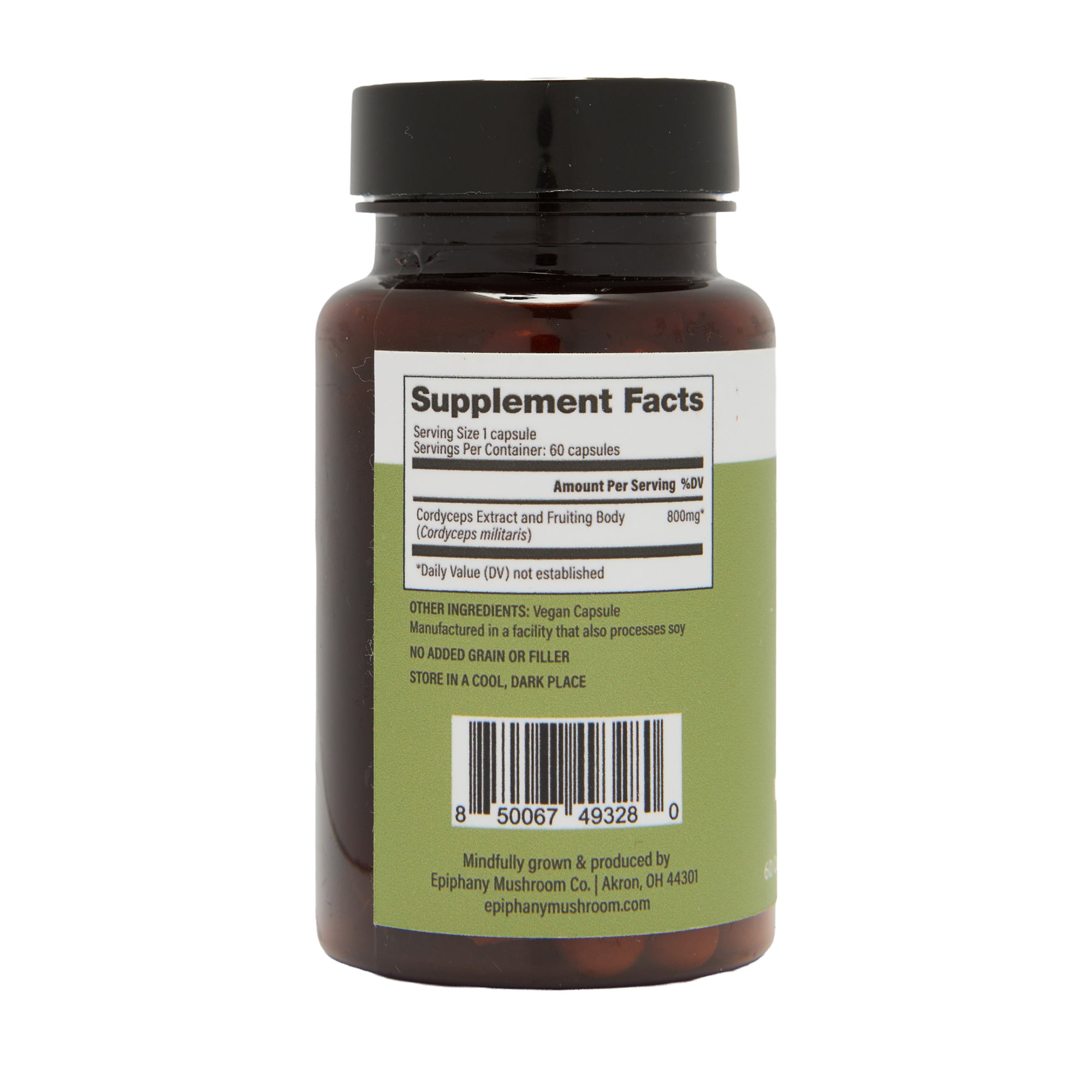 Epiphany Mushroom Co Cordyceps Capsules