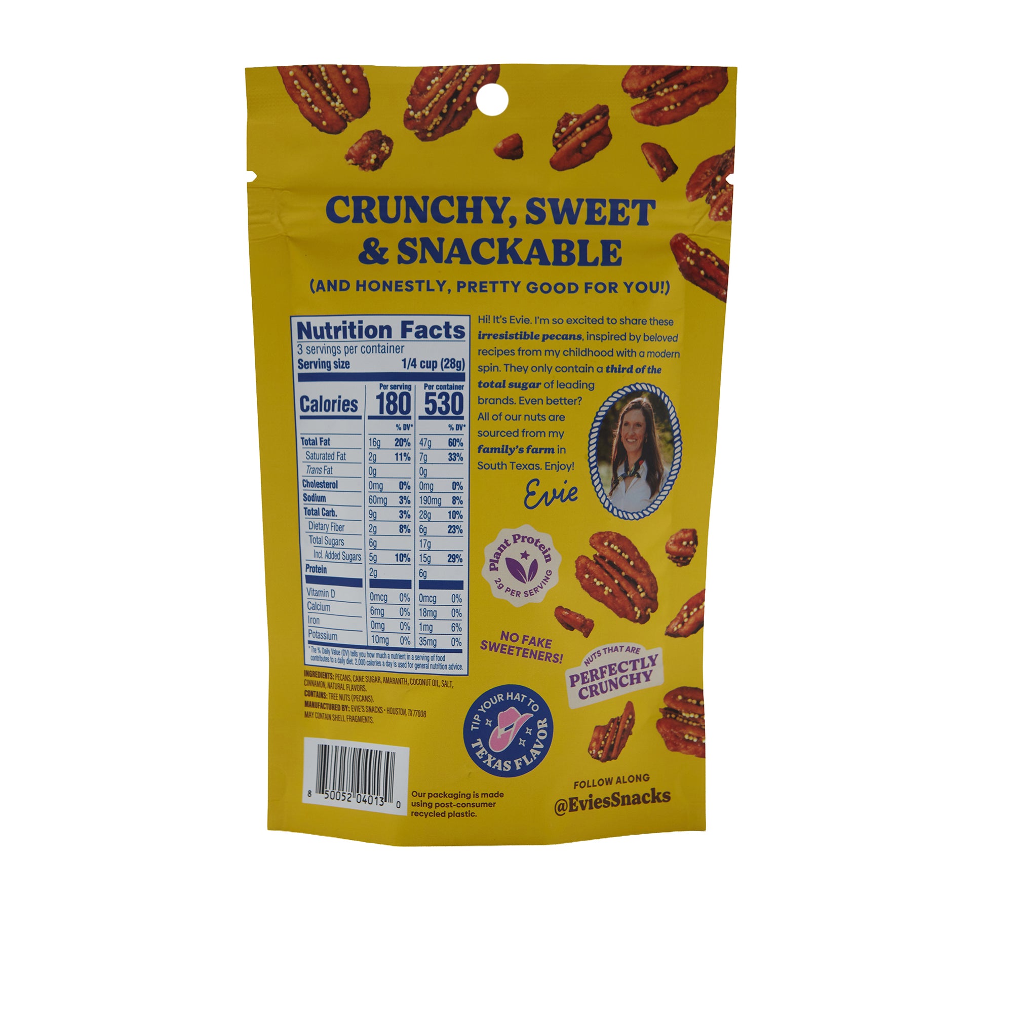 Evies Snacks Candied Pecans Banana Bread