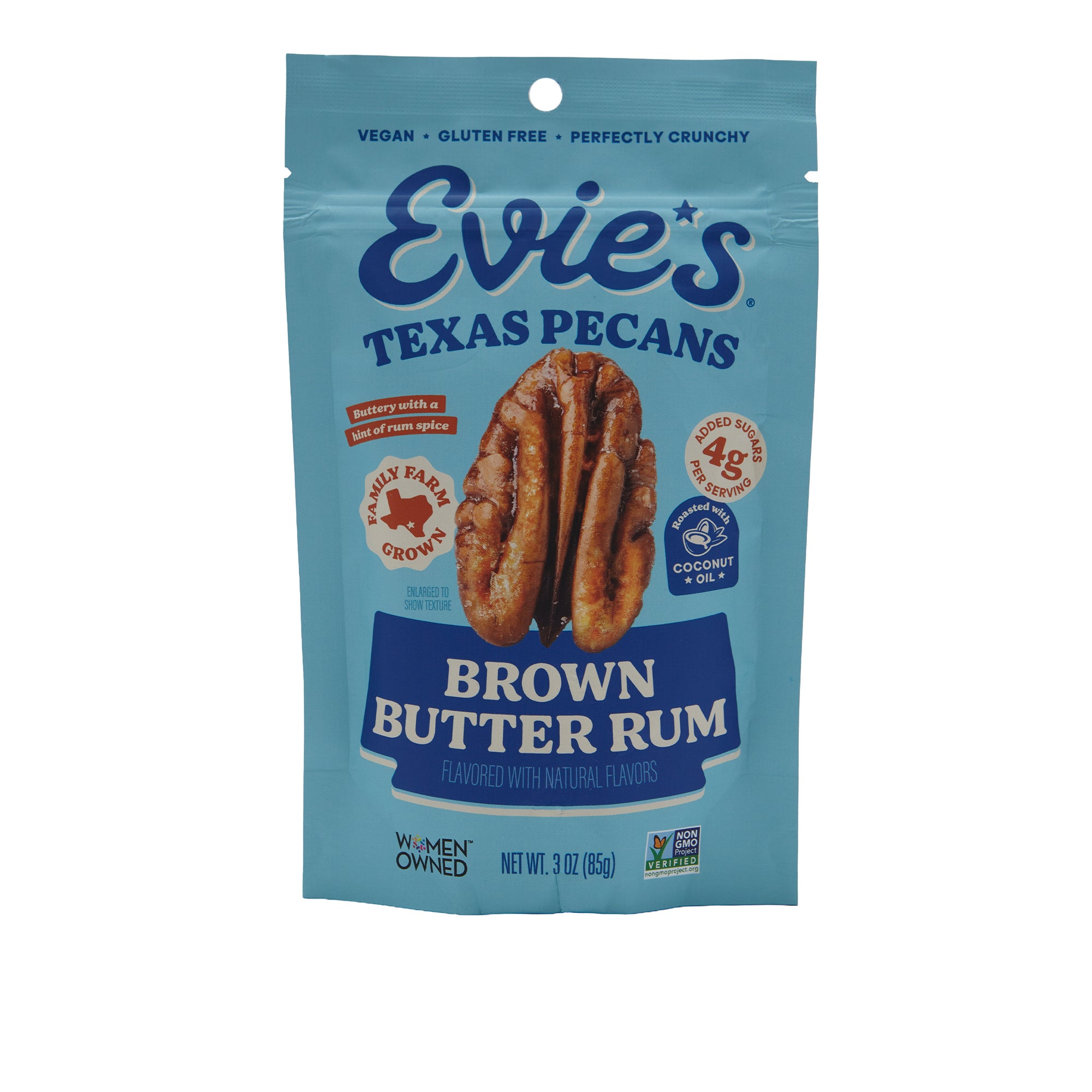 Evies Snacks Candied Pecans Brown Butter Rum