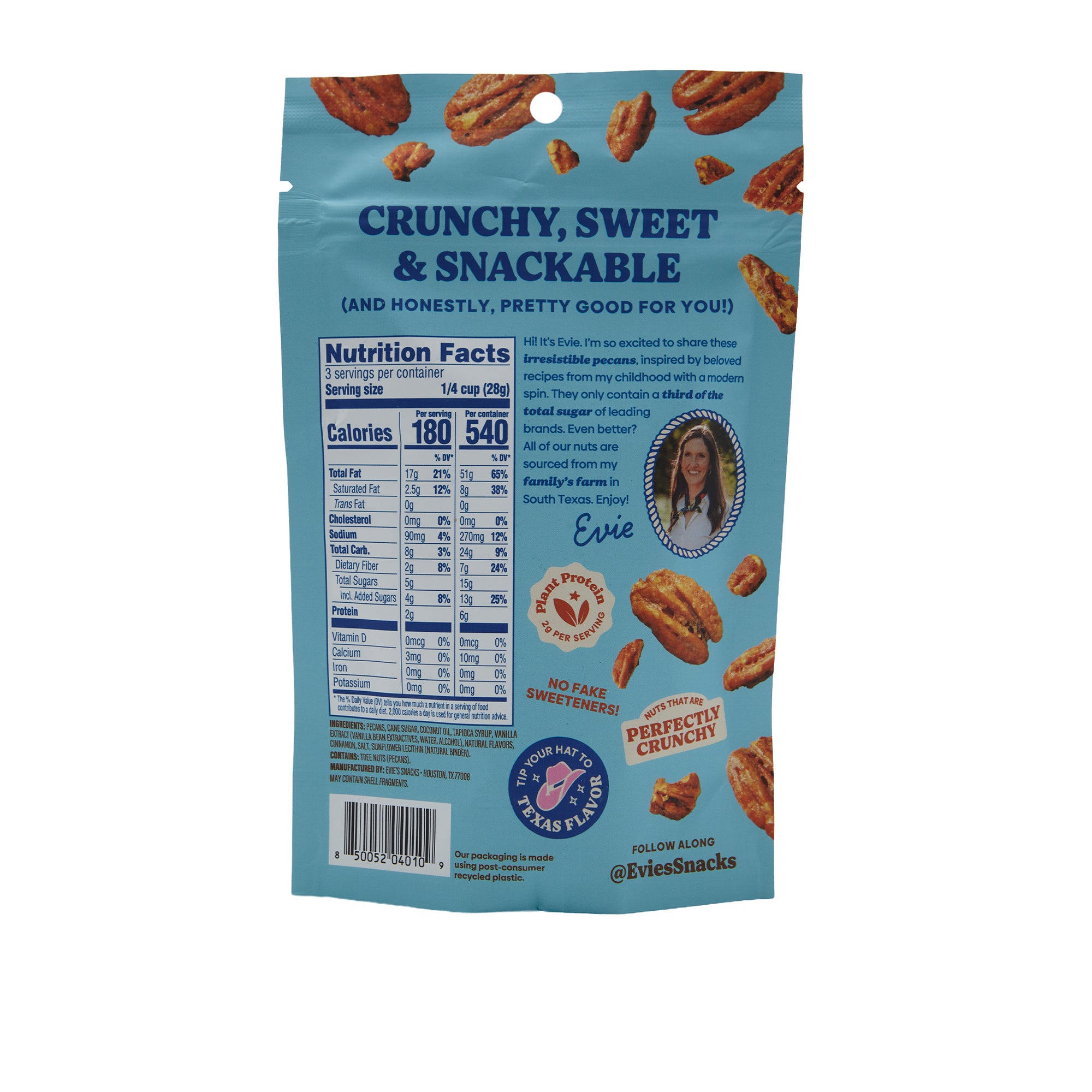Evies Snacks Candied Pecans Brown Butter Rum