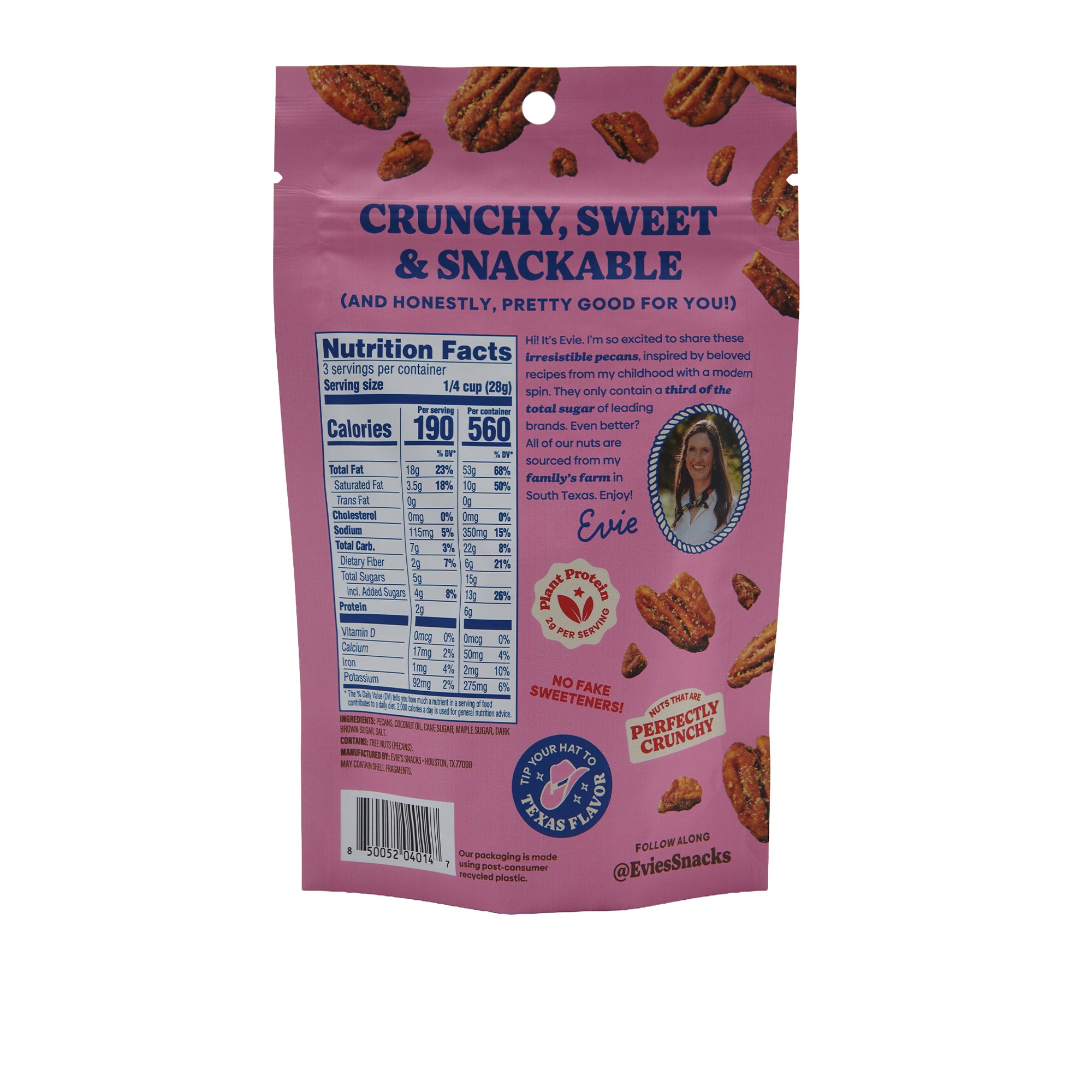 Evies Snacks Candied Pecans Sweet & Salty