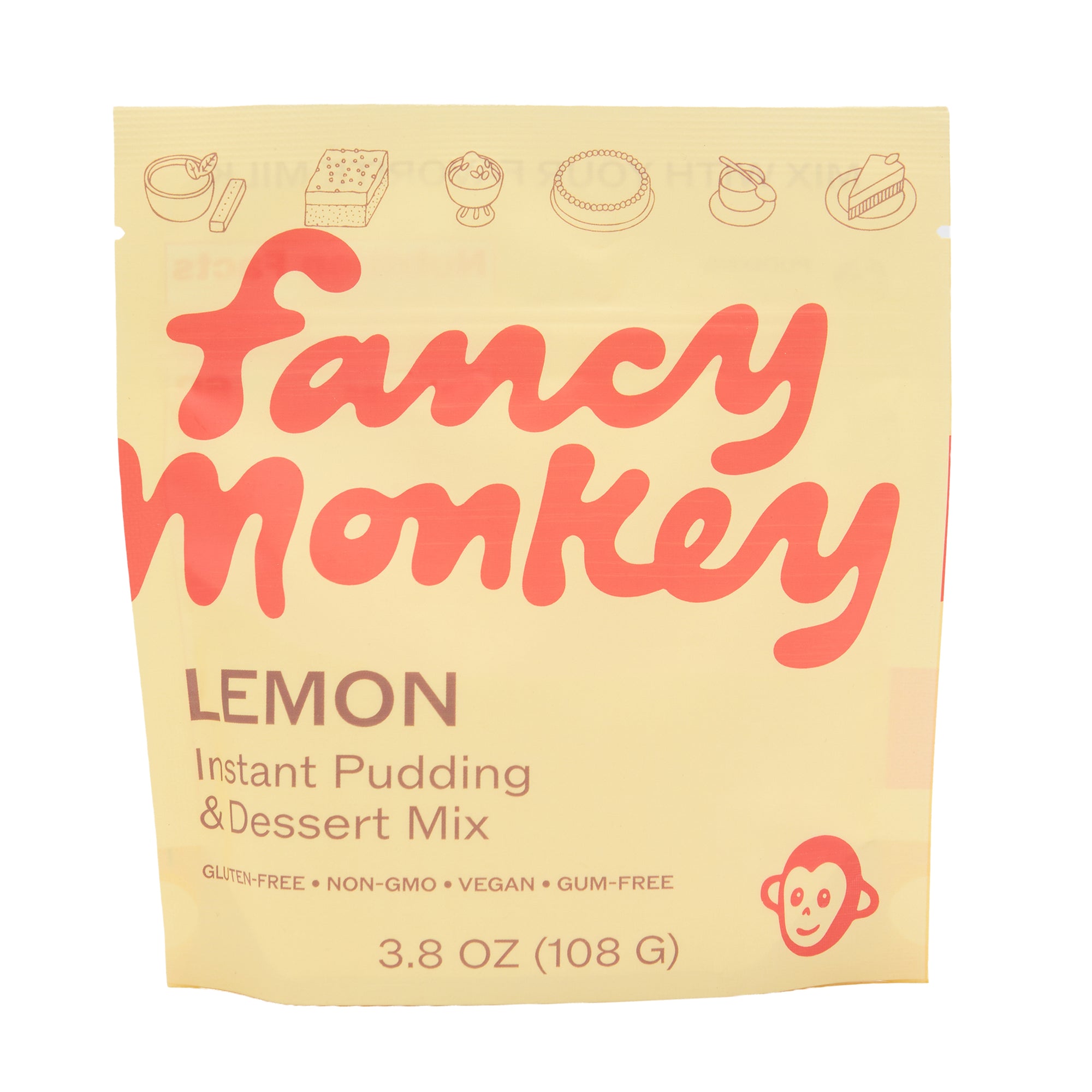 Fancy Monkey Instant Pudding Mix Lemon