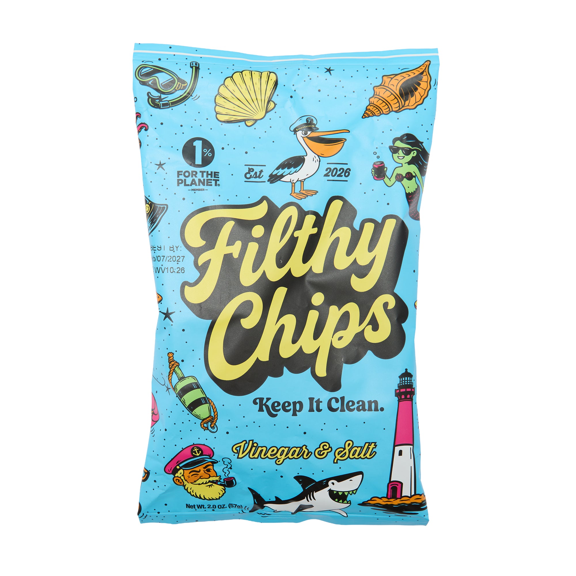Filthy Chips Vinegar & Salt