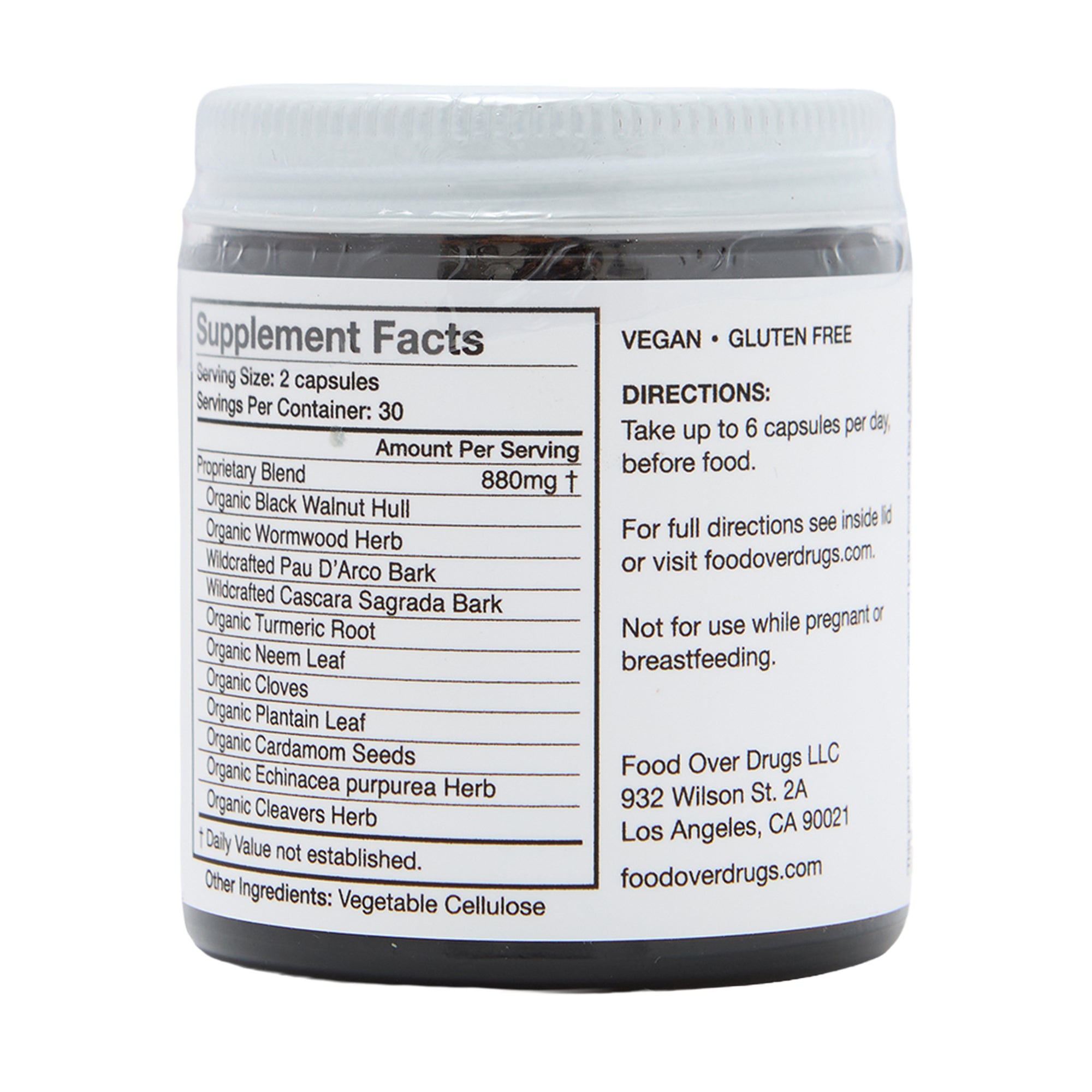 Food Over Drugs Parasite Formula