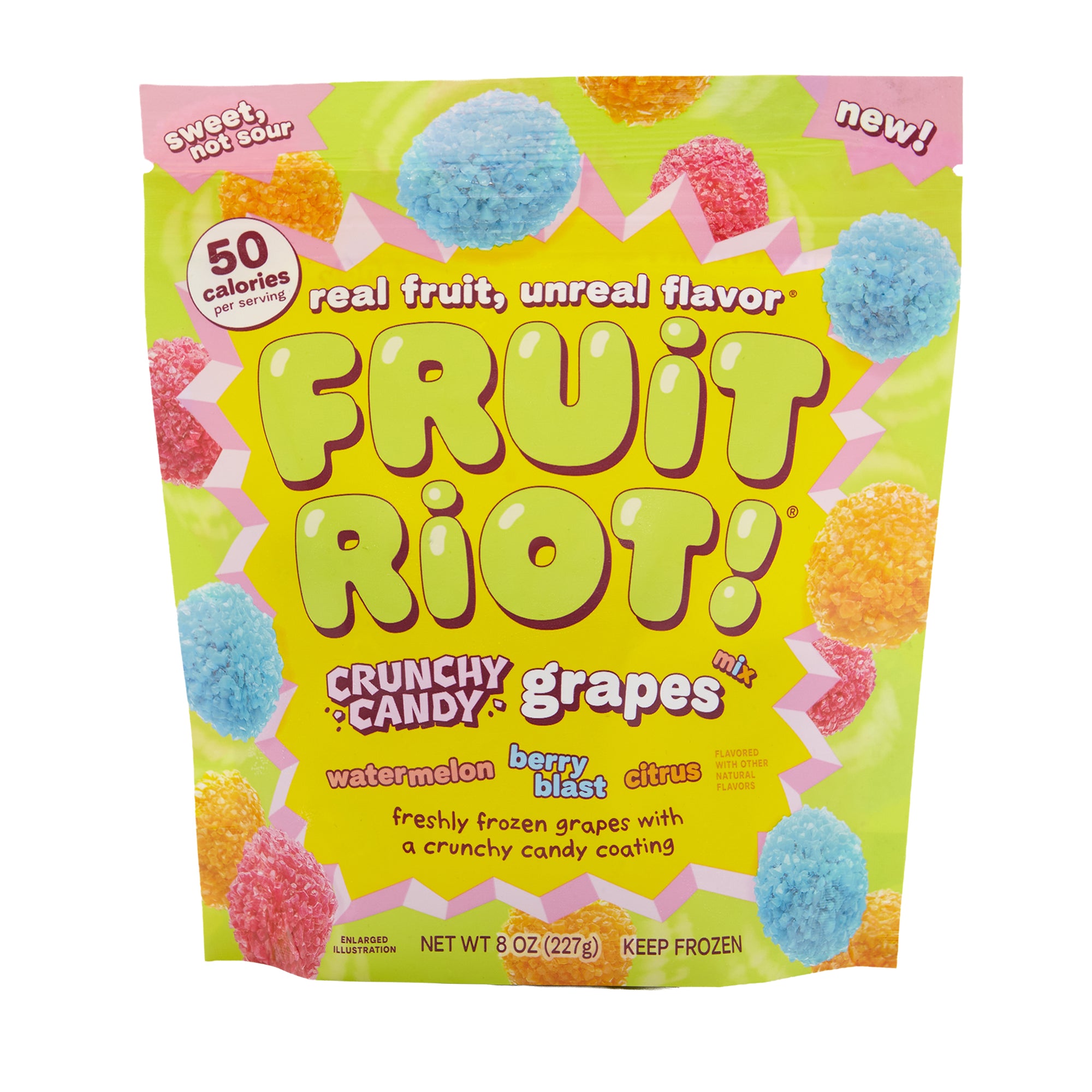 Fruit Riot Crunchy Candy Grapes Mixed
