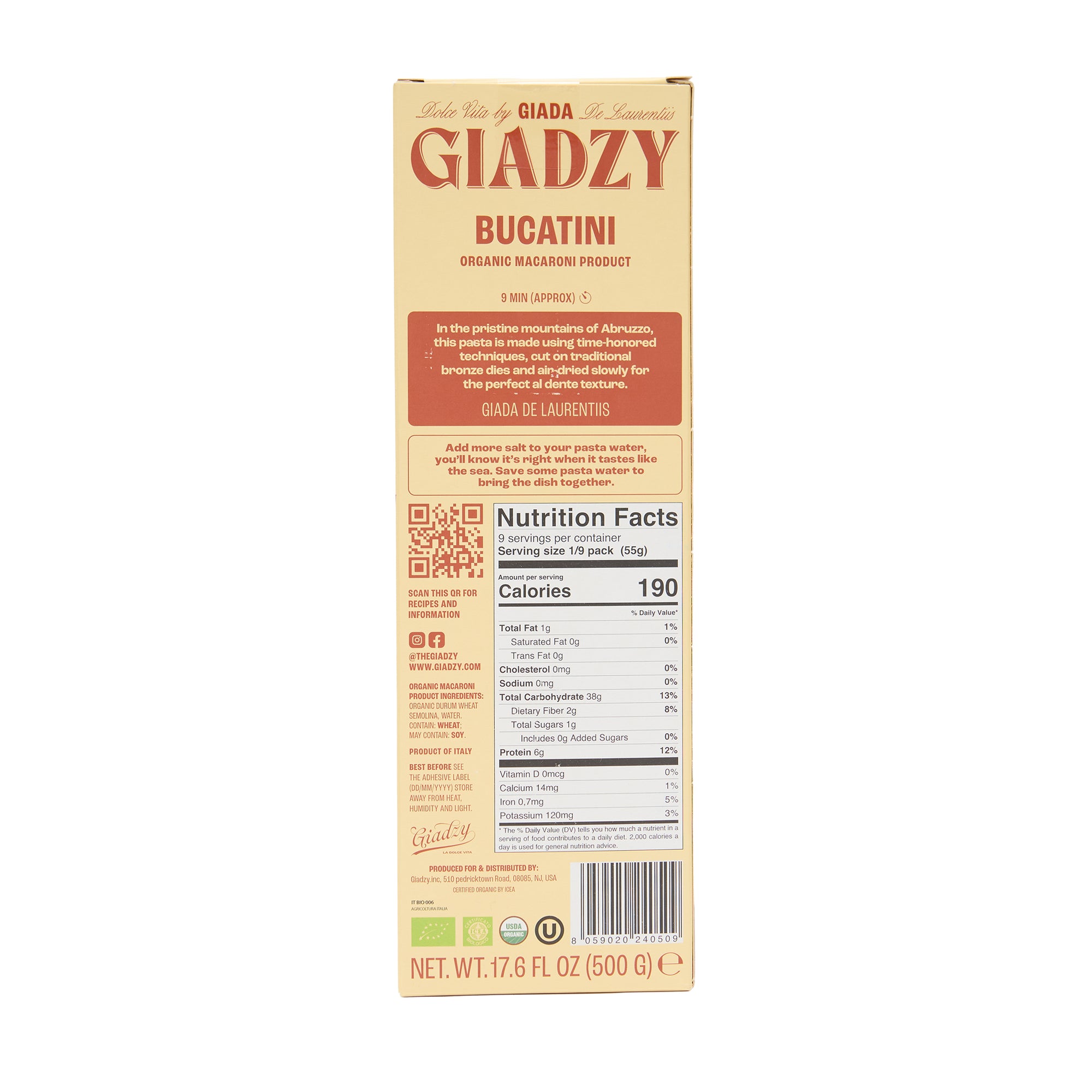 Giadzy Pasta Bucatini