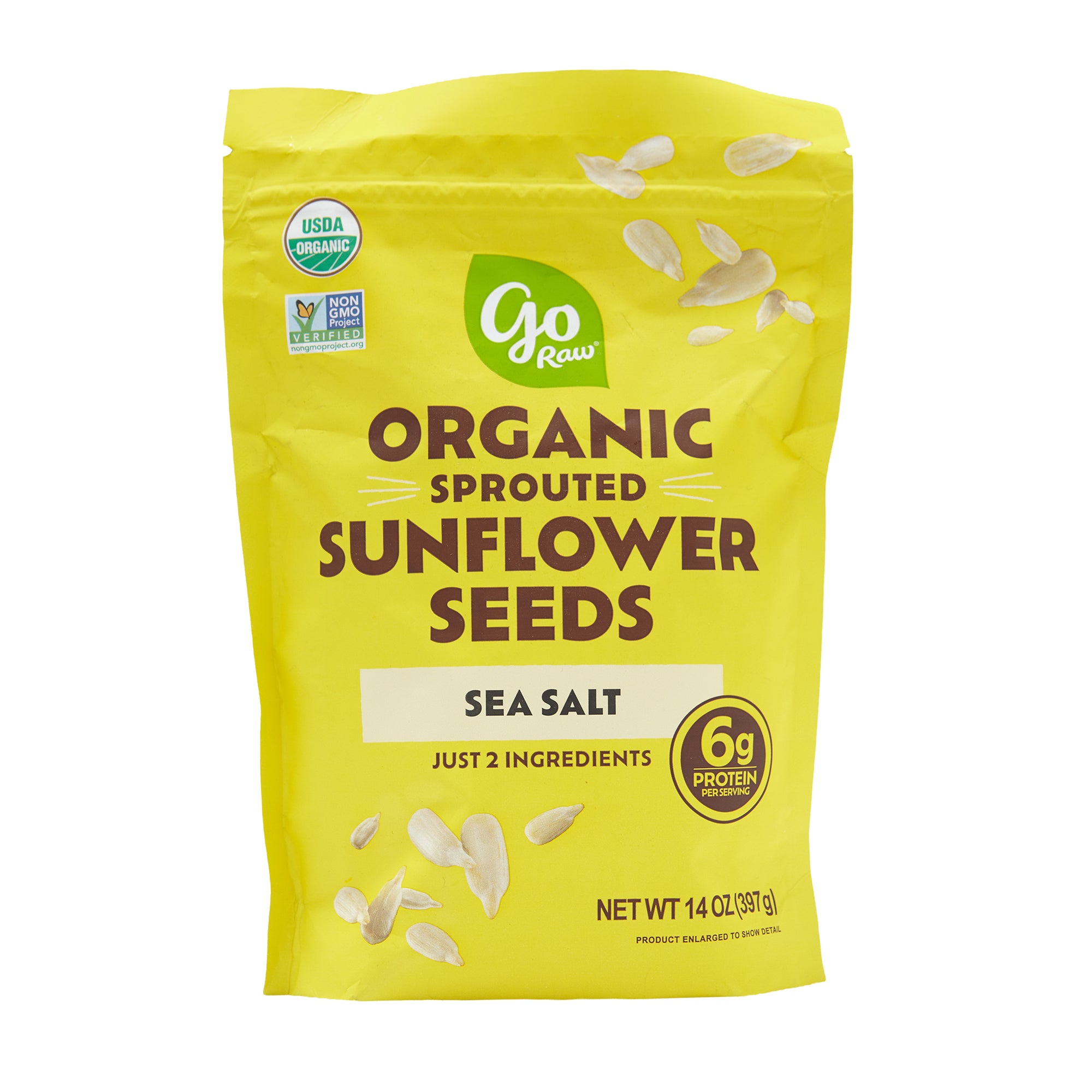 Go Raw Sprouted Sunflower Seeds Sea Salt 14oz