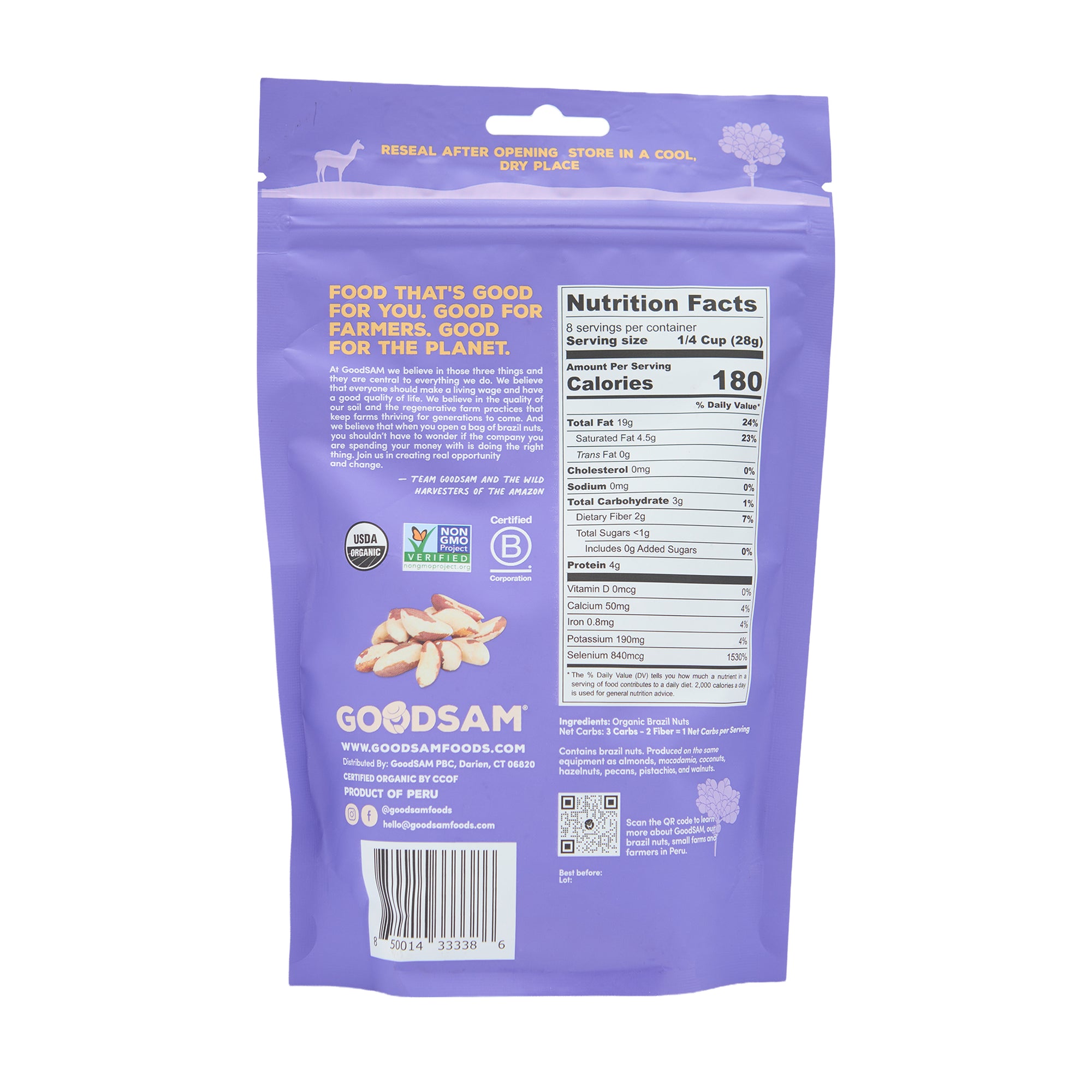Goodsam Brazil Nuts Raw & Unsalted