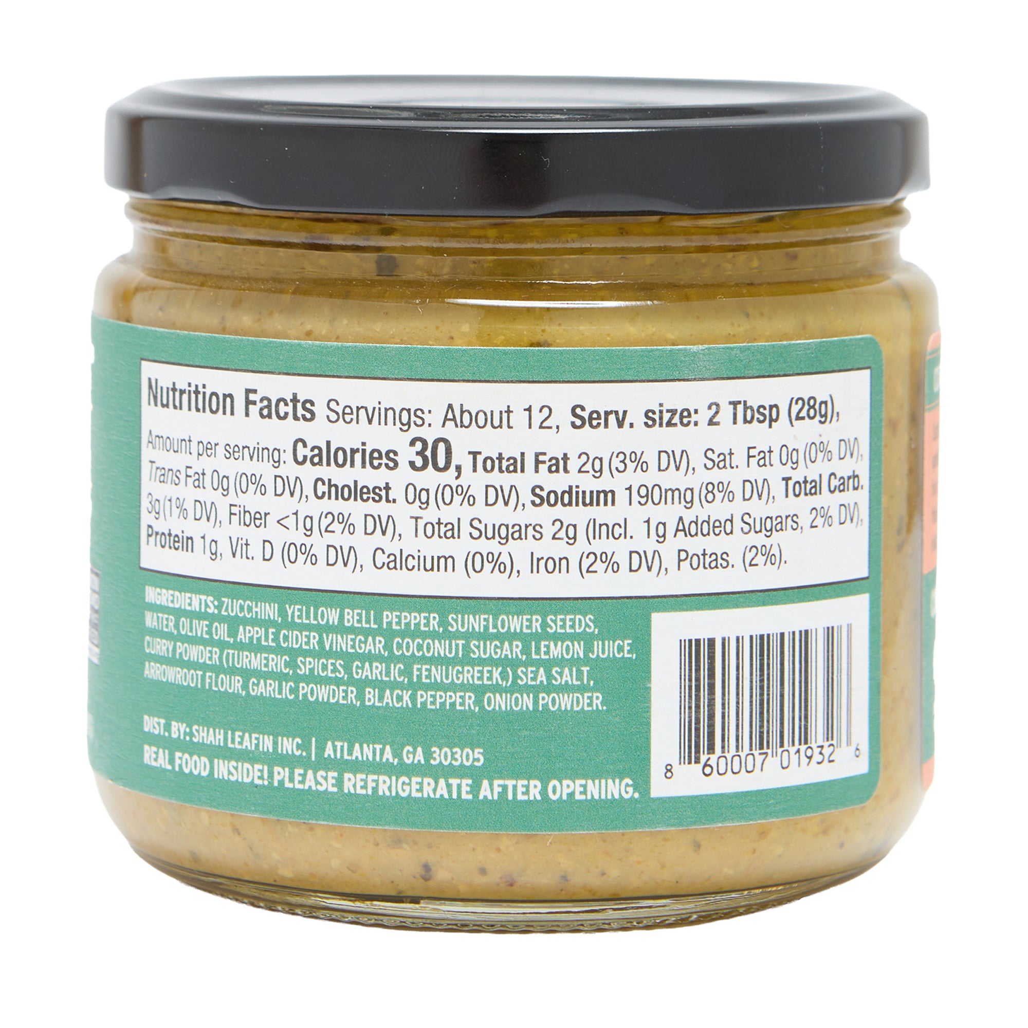 Growee Foods Dip Indian Curry Zuchinni