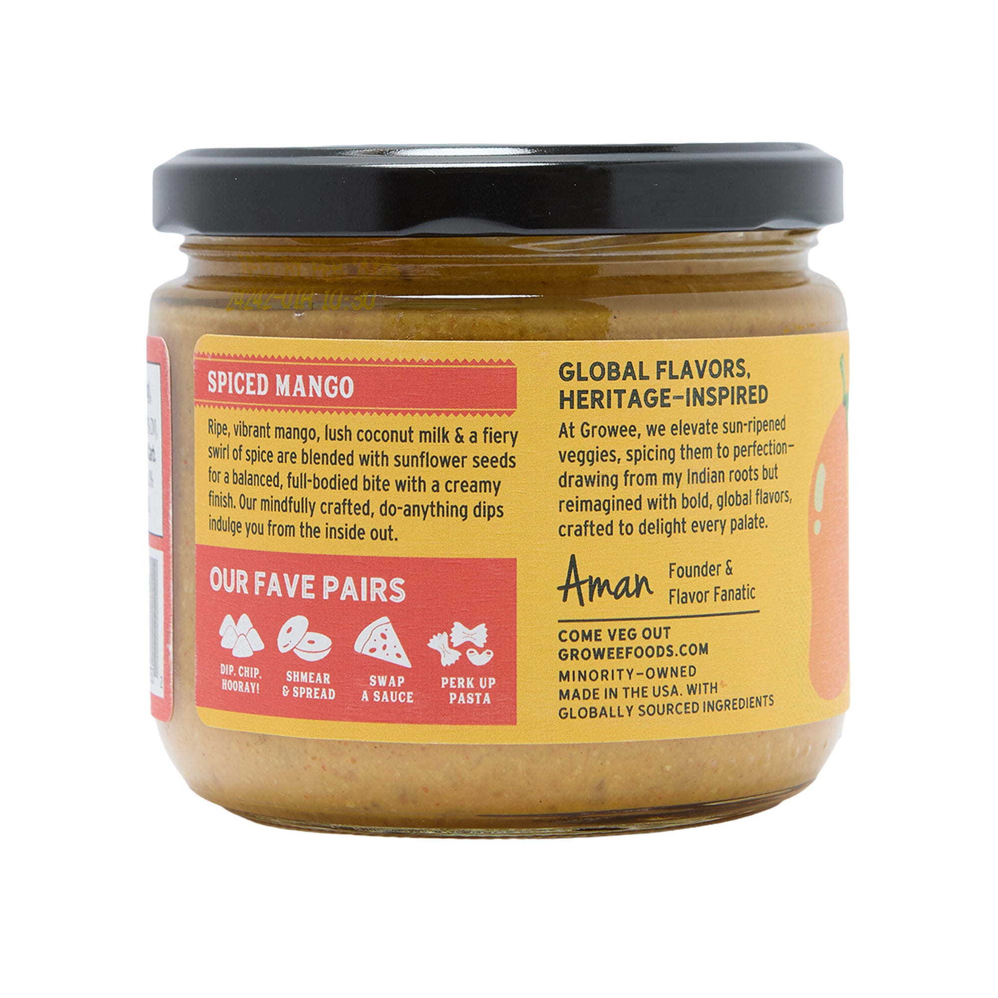 Growee Foods Dip Spiced Mango