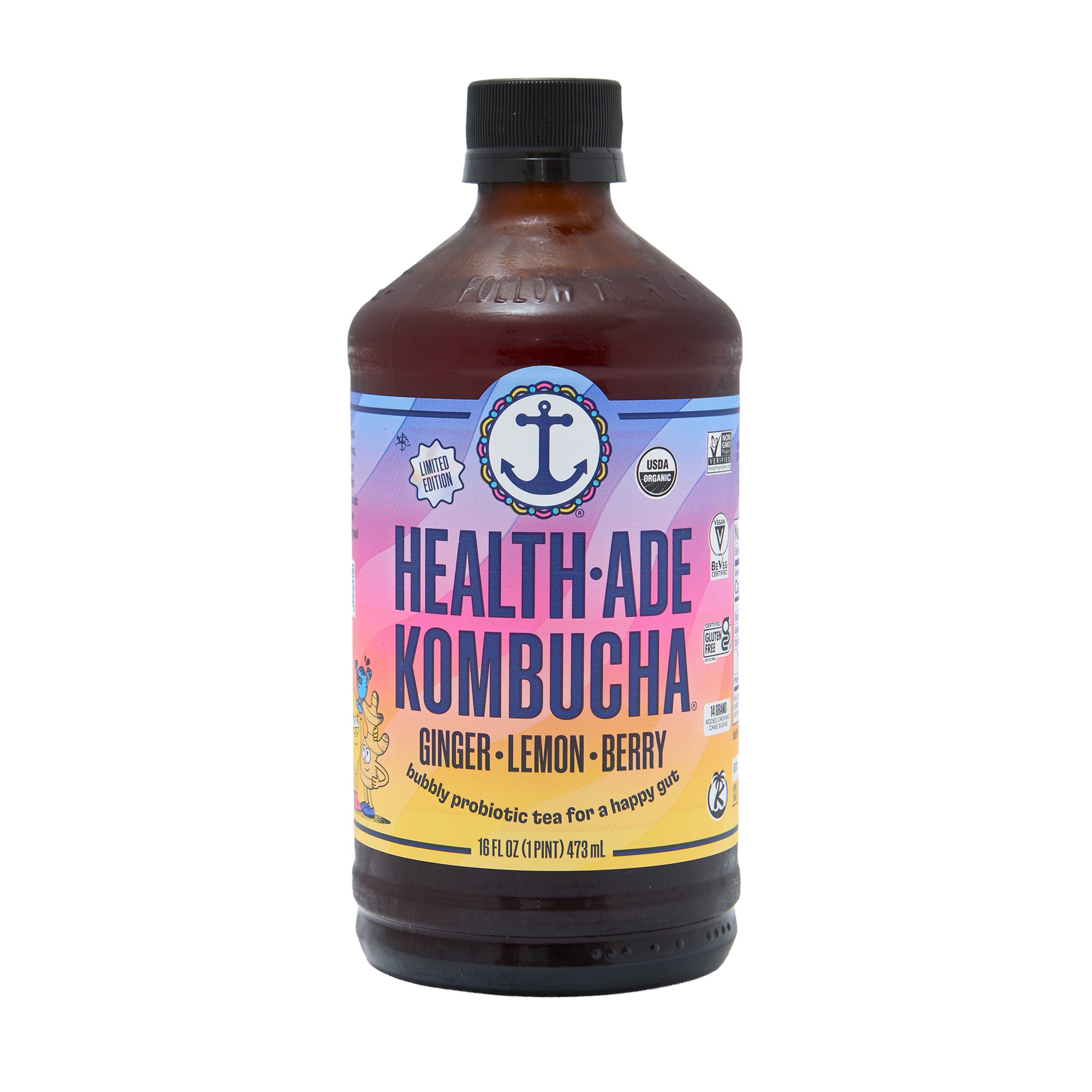 Health Ade Kombucha Ginger Lemon Berry