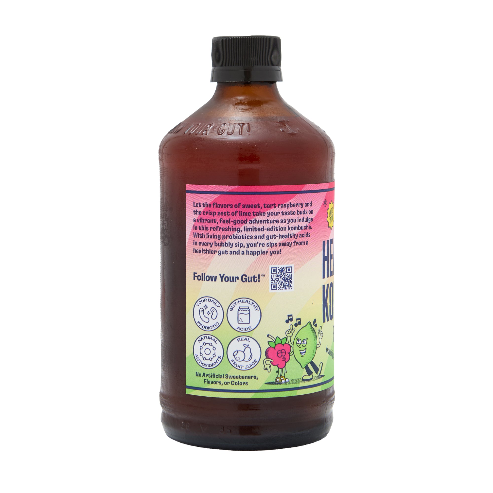 Health Ade Kombucha Raspberry Lime