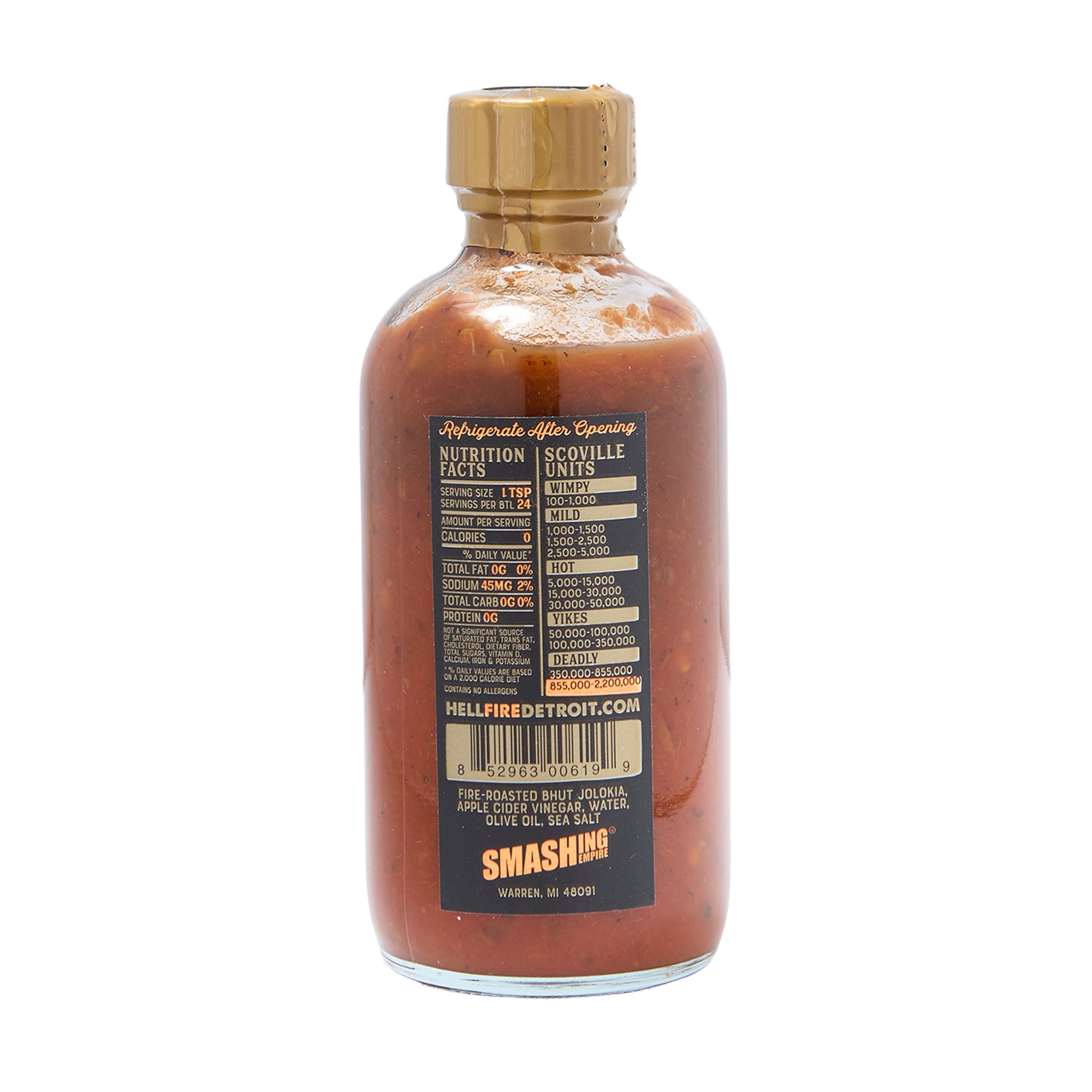 Hell Fire Hot Sauce Bhut Jolokia