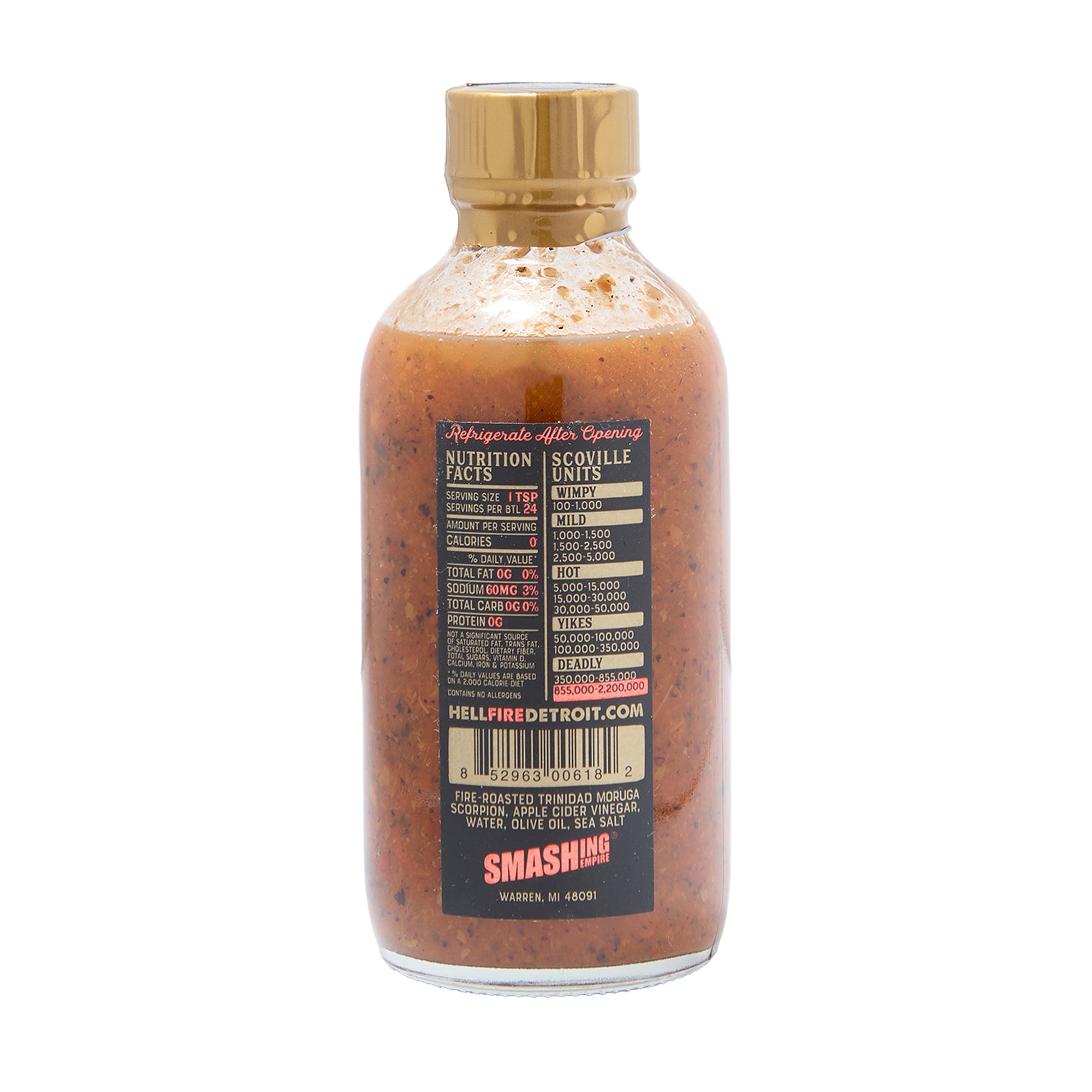 Hell Fire Hot Sauce Trinidad Scorpion