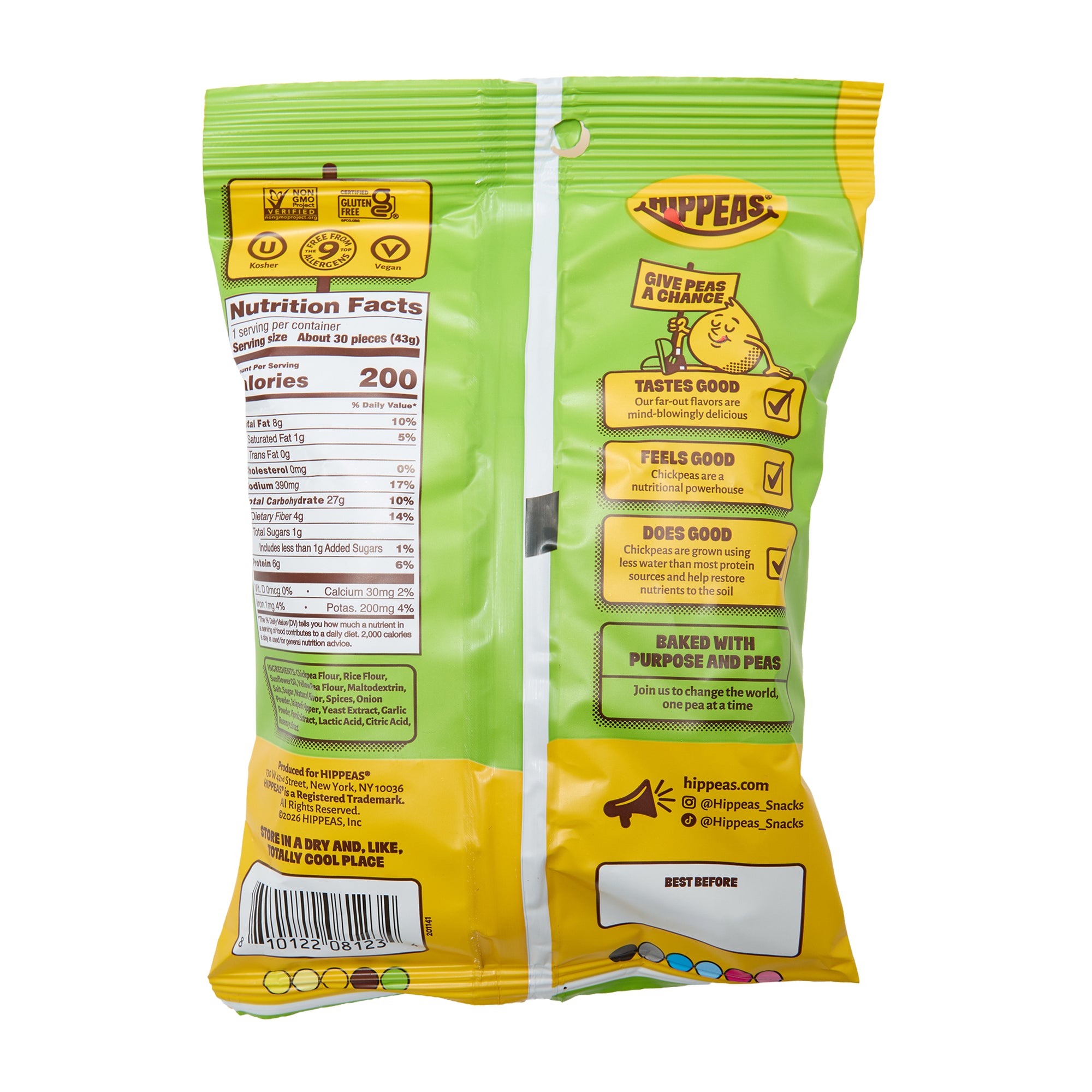 Hippeas Puffs Jalapeno Cheddar 1.5oz