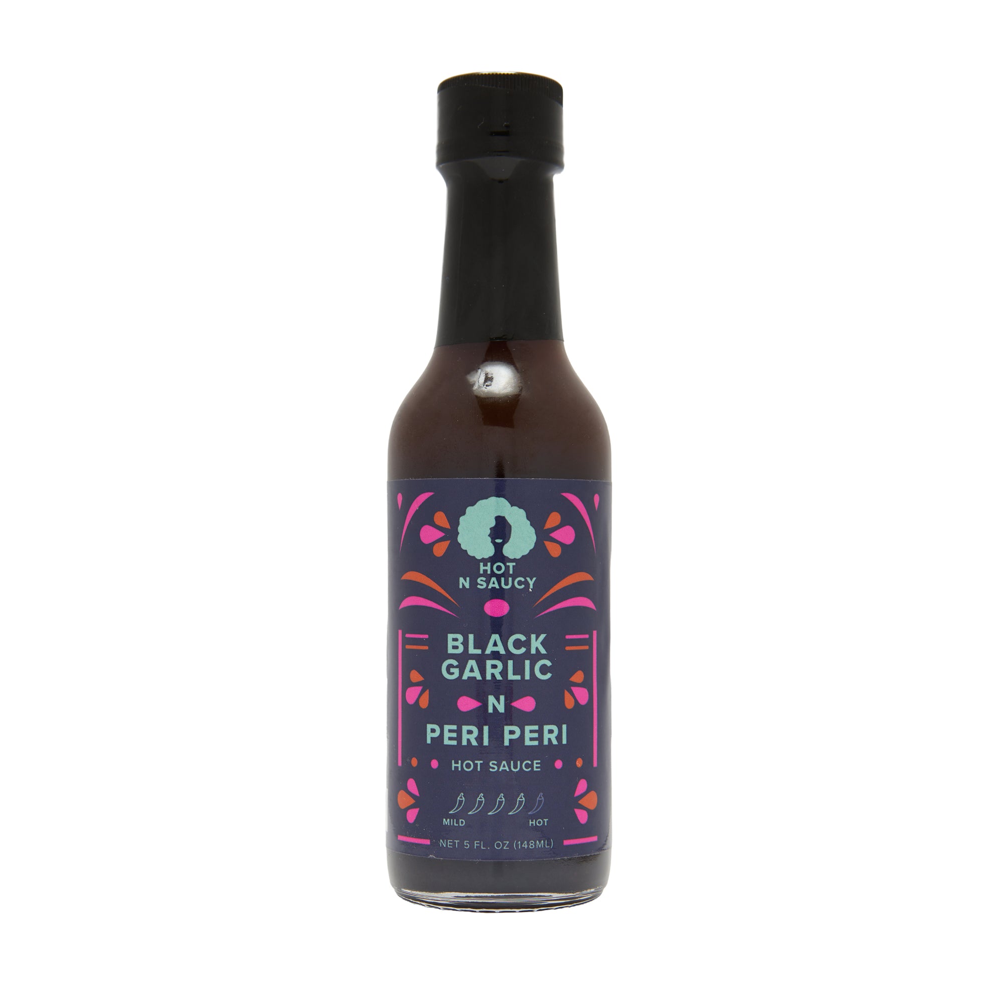 Hot N Saucy Hot Sauce Black Garlic N Peri Peri