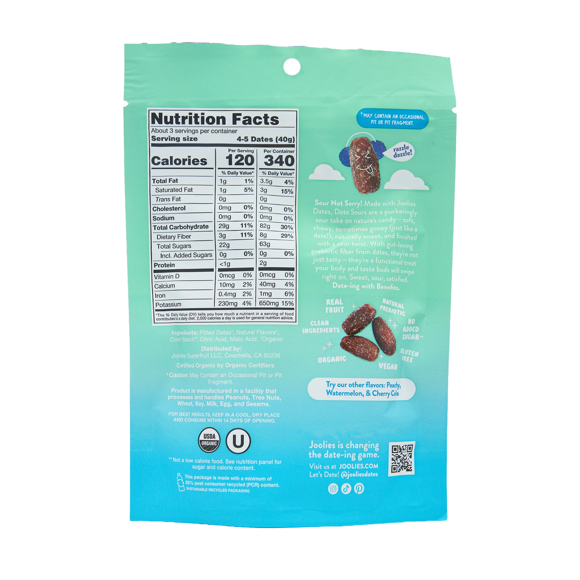 Joolies Date Sours Blue Raspberry