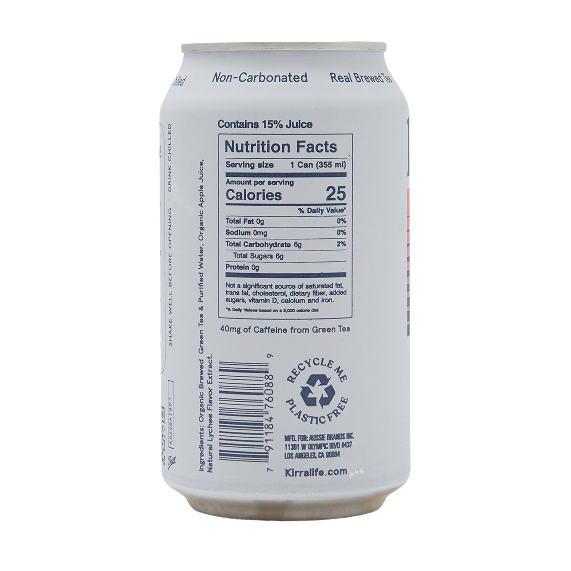 Kirra Iced Green Tea Lychee Jasmine