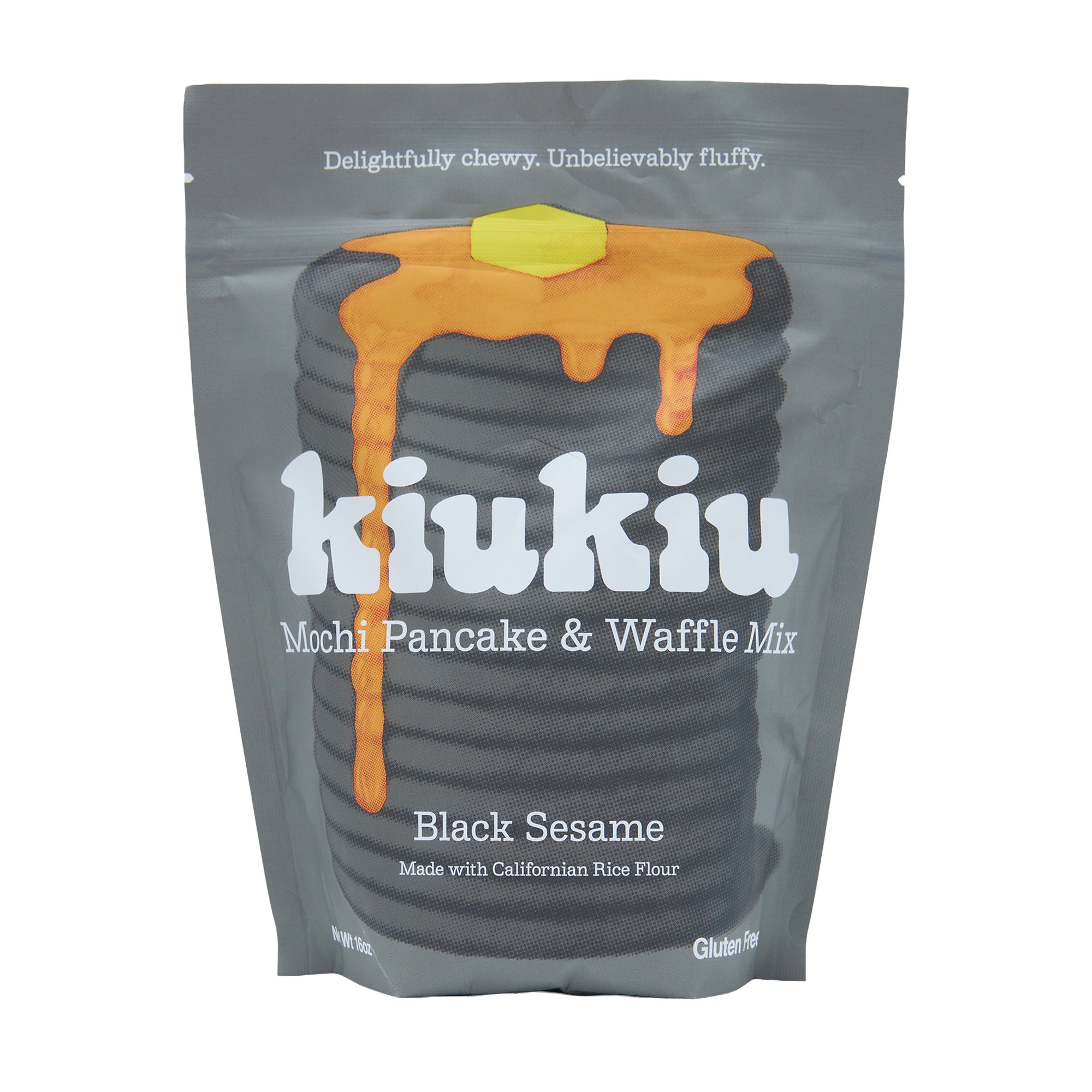 Kiu Kiu Mochi Pancake and Waffle Mix Black Sesame